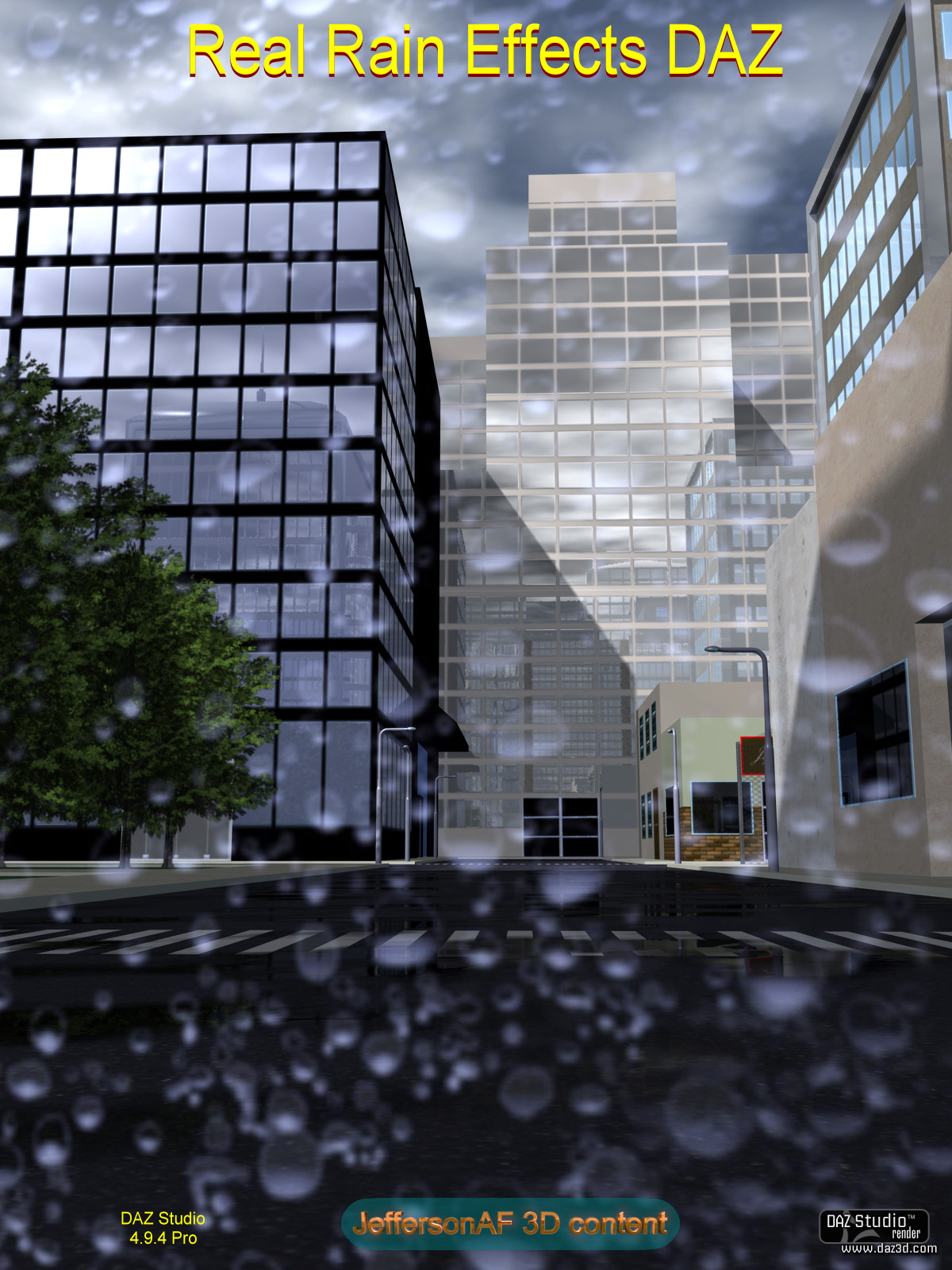 Real Rain Effects DAZ by N/A