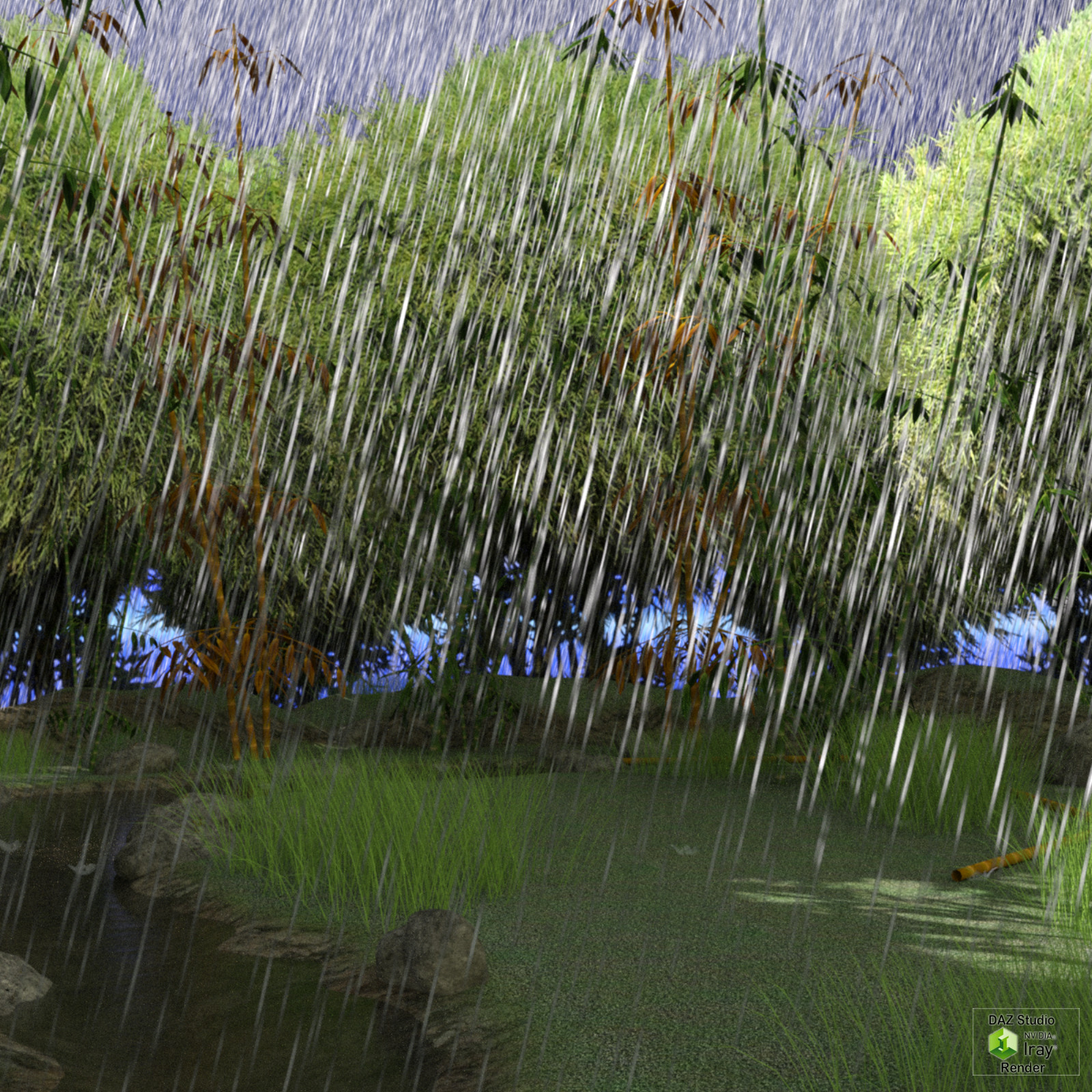 Real Rain Effects DAZ by N/A