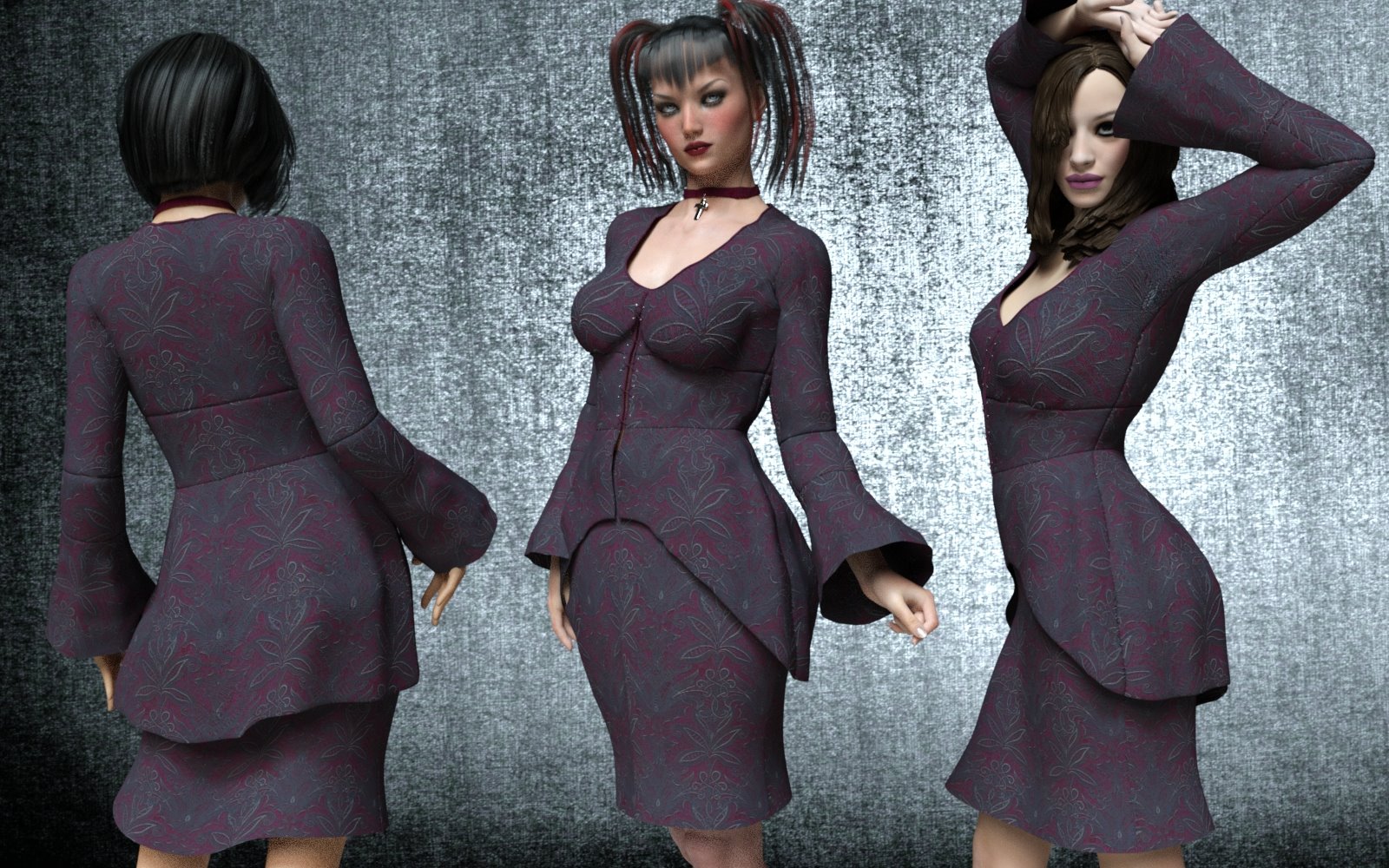 Lavinia Dress for G3F & G8F by N/A