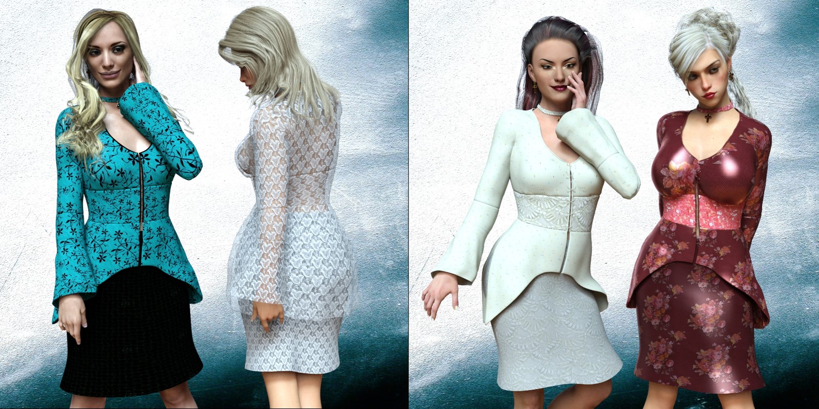 Lavinia Dress for G3F & G8F by N/A