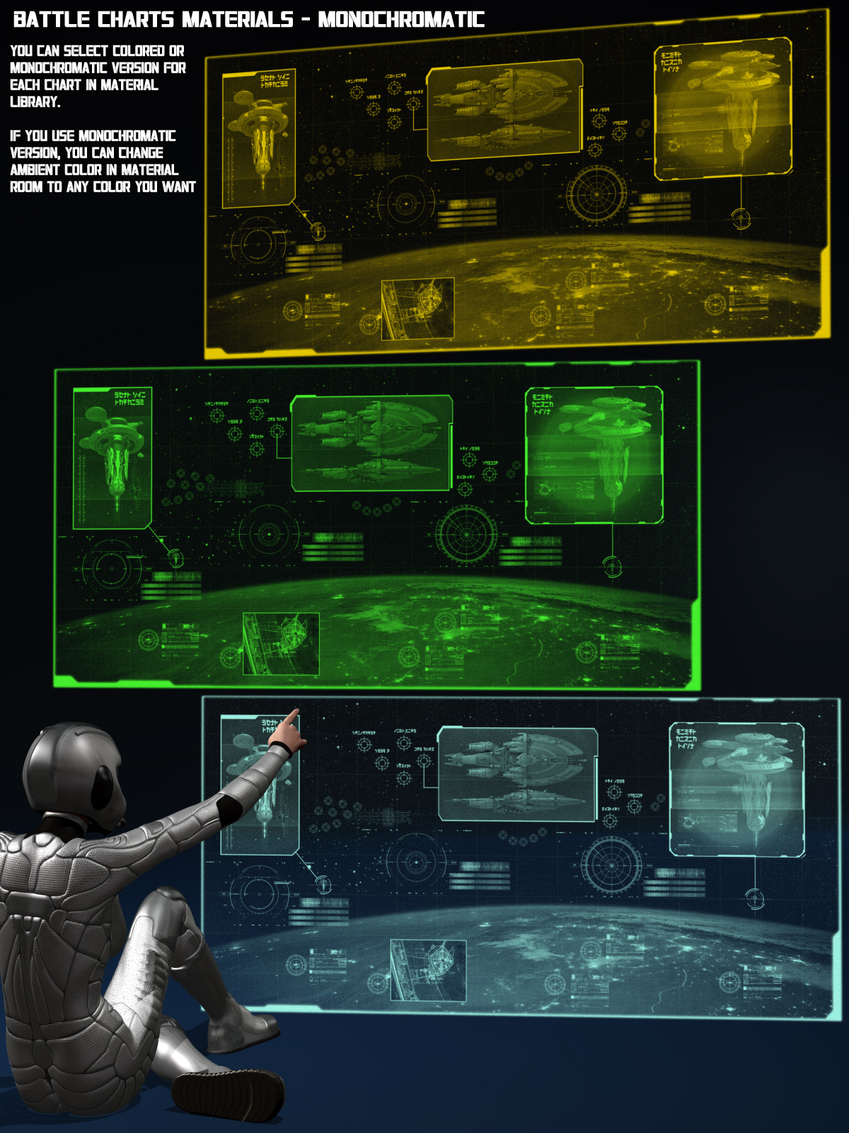 Holographic Battle Charts by N/A