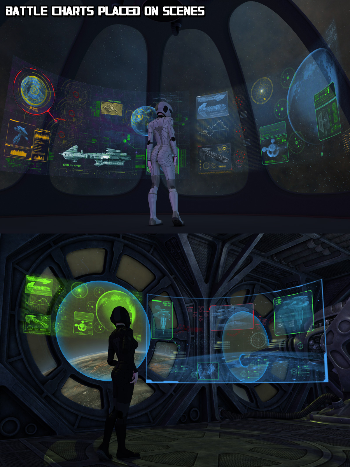 Holographic Battle Charts by N/A