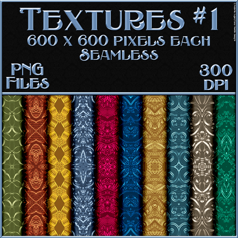 Ornamental Colours Seamless Texture Pack by N/A