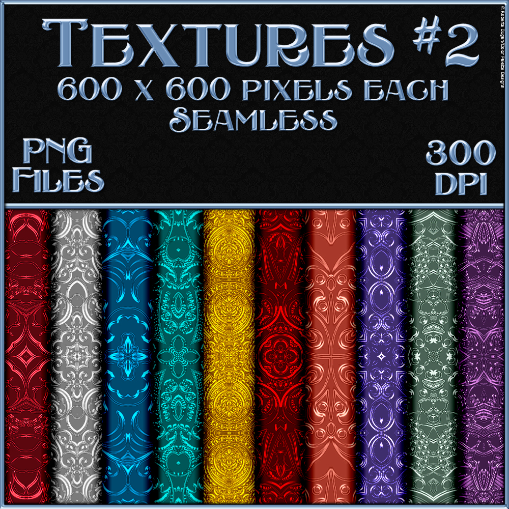Ornamental Colours Seamless Texture Pack by N/A