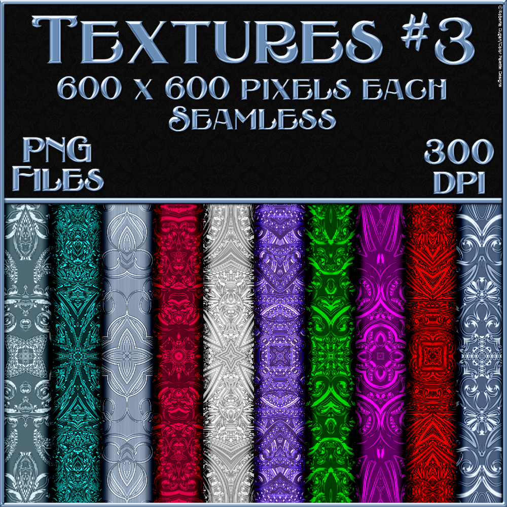 Ornamental Colours Seamless Texture Pack by N/A