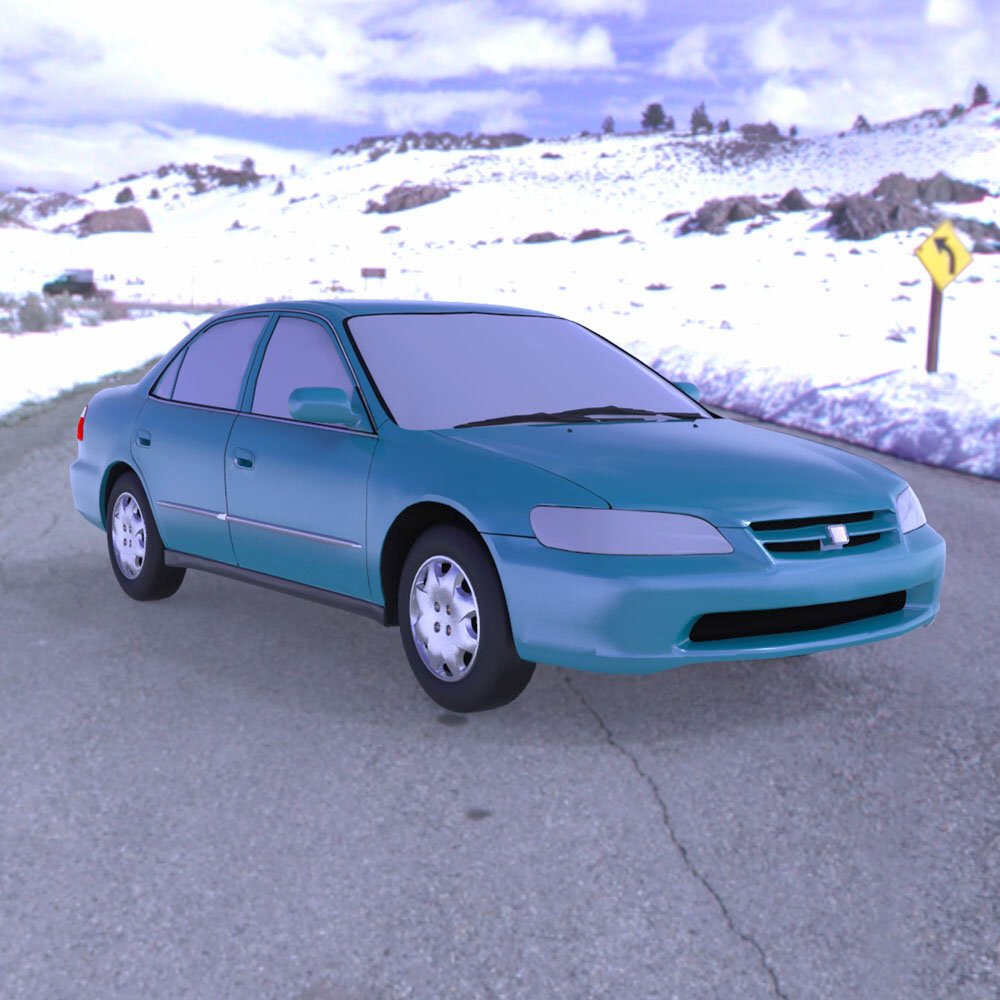 Honda Accord 1998 - 3ds and obj - Extended License by N/A
