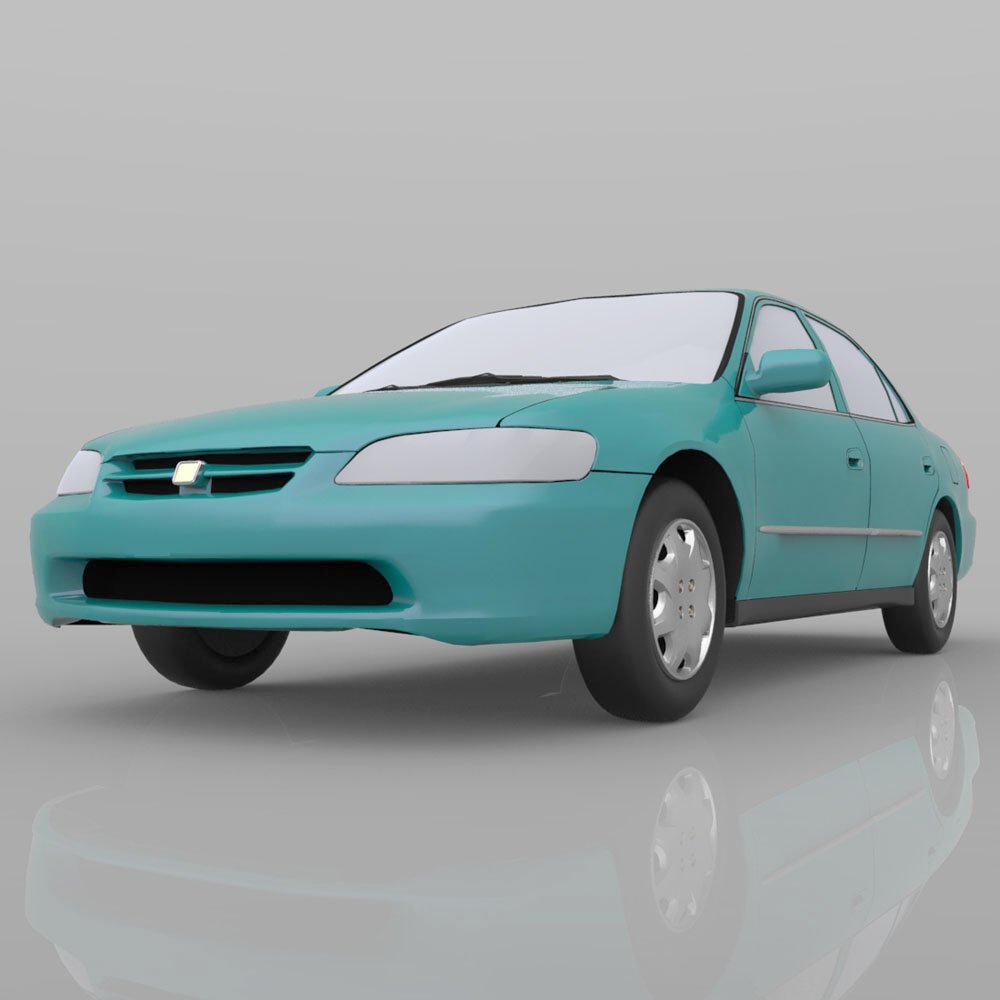 Honda Accord 1998 - 3ds and obj - Extended License by N/A