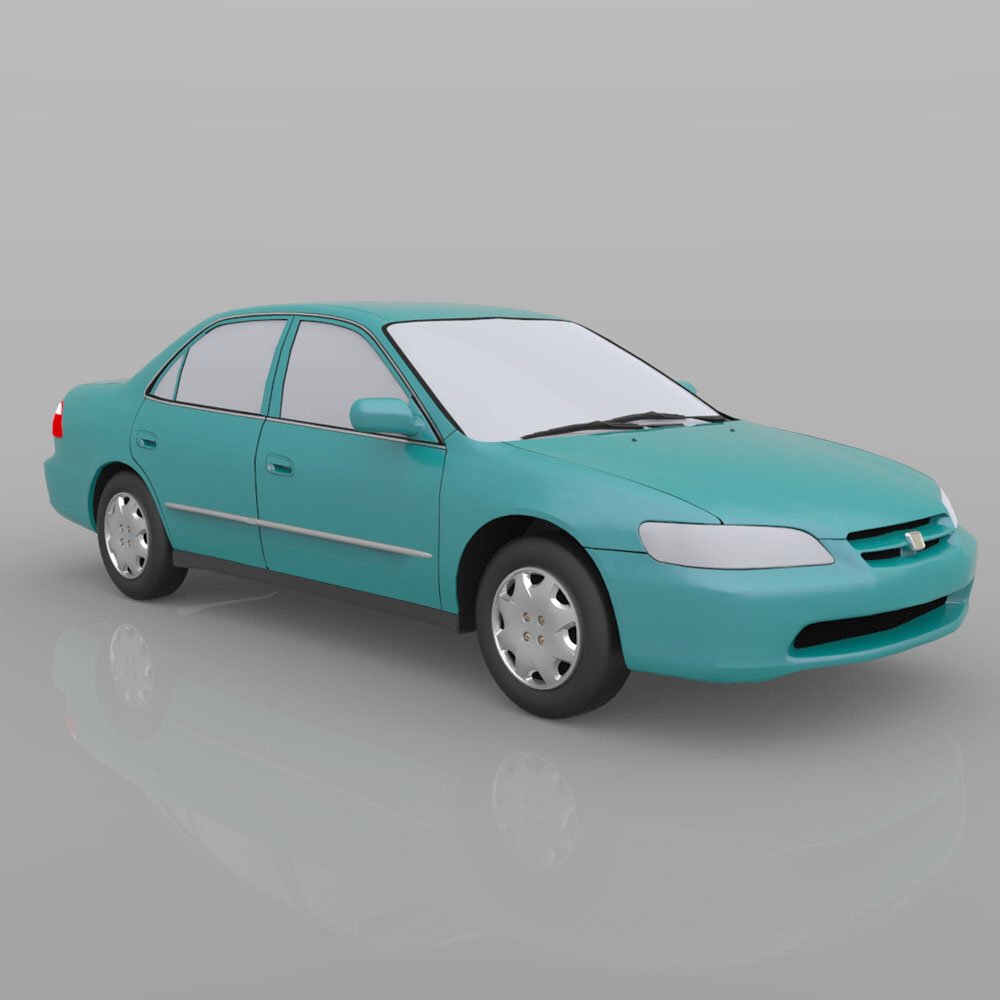 Honda Accord 1998 - 3ds and obj - Extended License by N/A