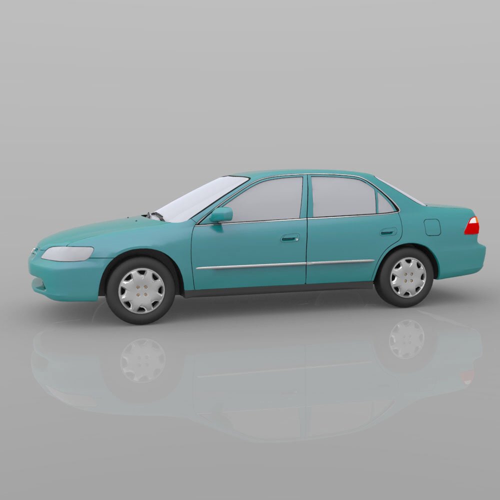 Honda Accord 1998 - 3ds and obj - Extended License by N/A