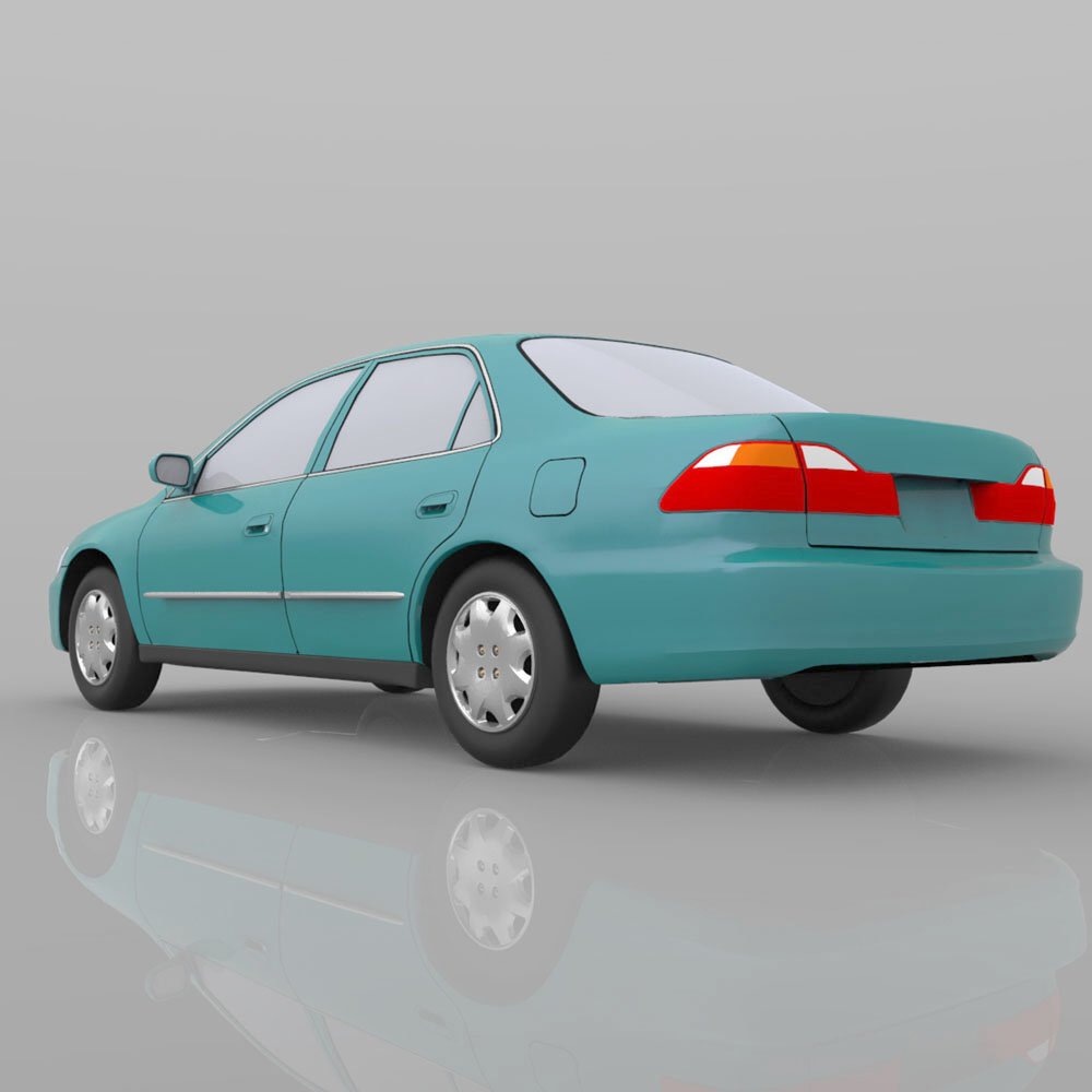 Honda Accord 1998 - 3ds and obj - Extended License by N/A