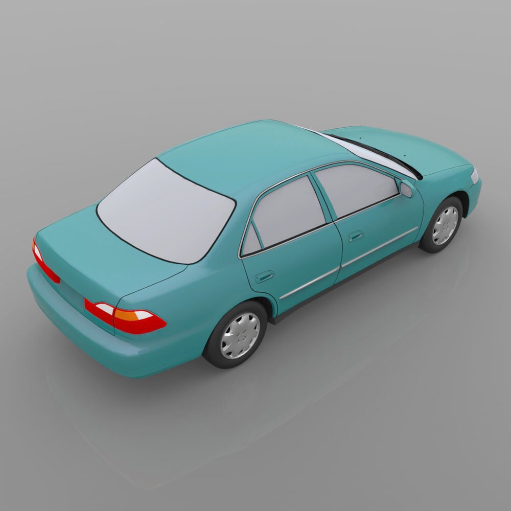 Honda Accord 1998 - 3ds and obj - Extended License by N/A