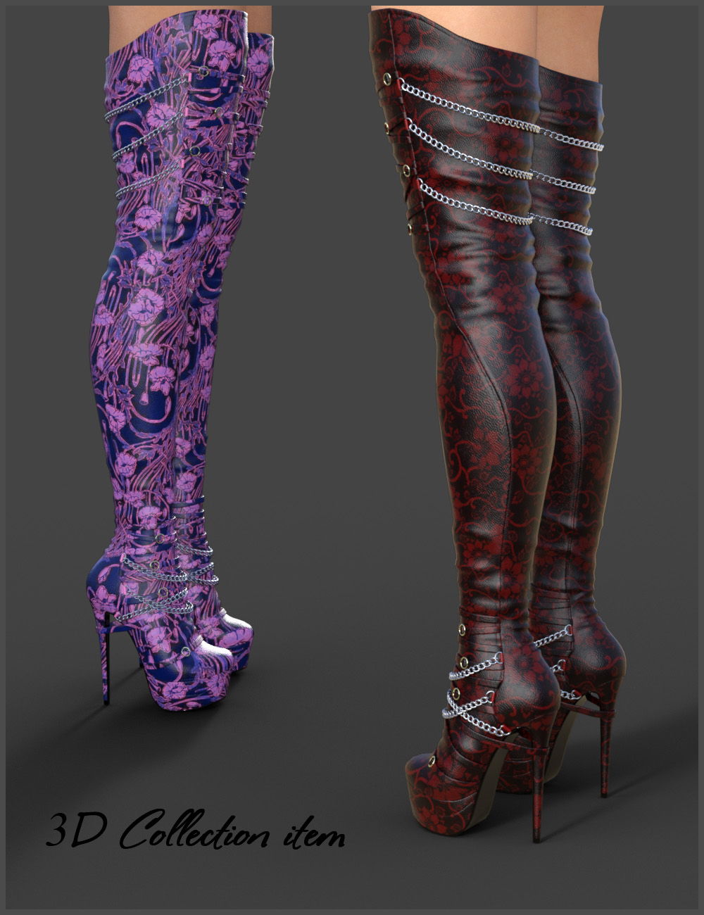 Evelyn High Boots for Genesis 8 Females by N/A