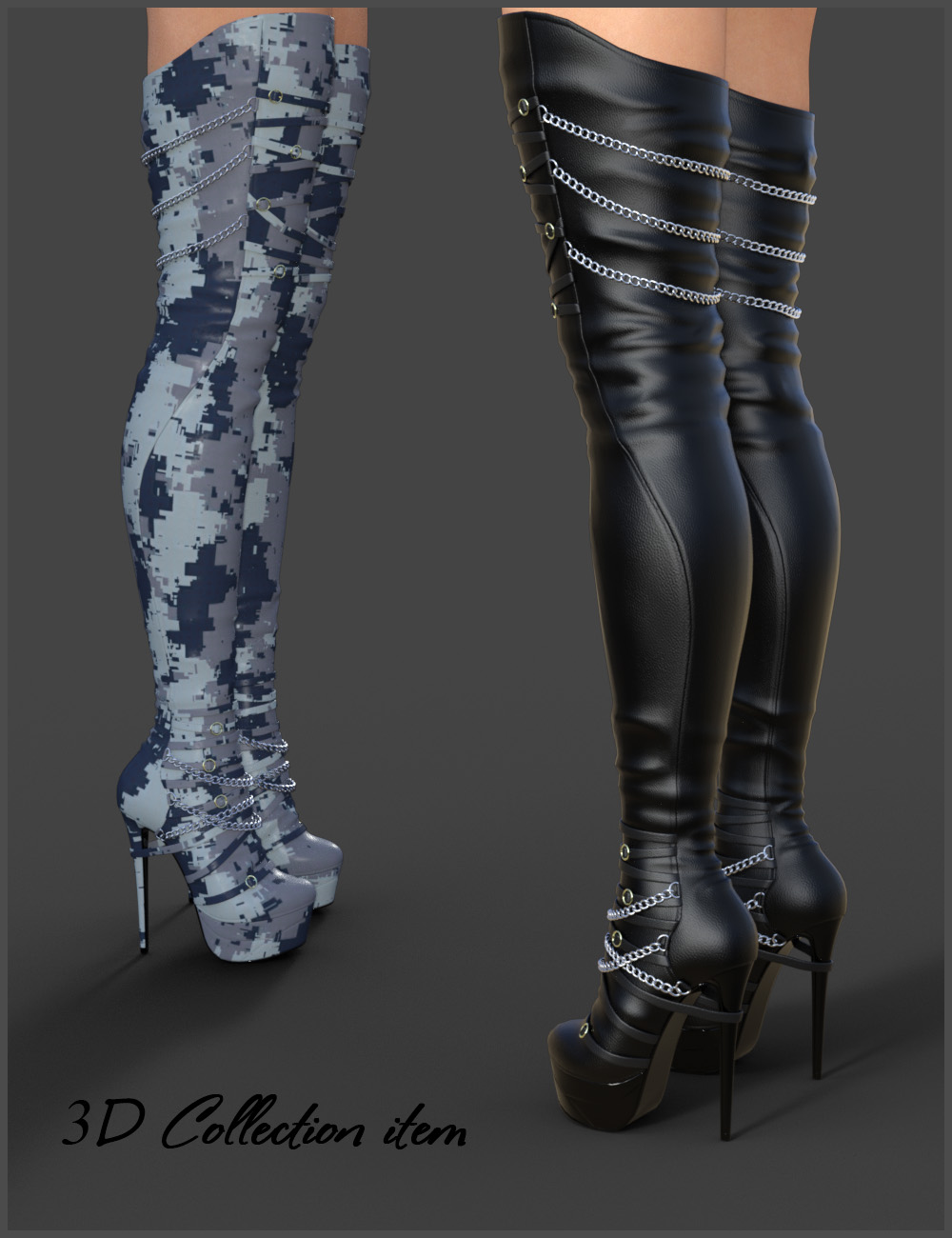 Evelyn High Boots for Genesis 8 Females by N/A