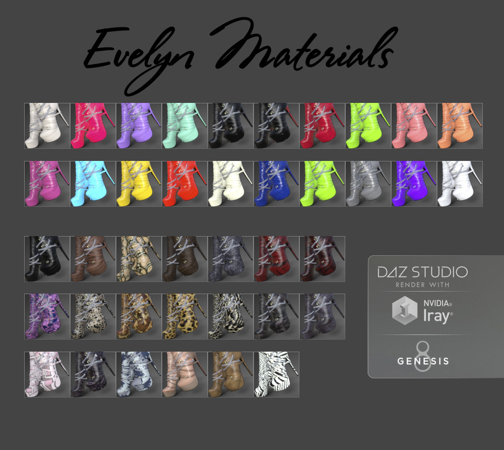 Evelyn High Boots for Genesis 8 Females by N/A
