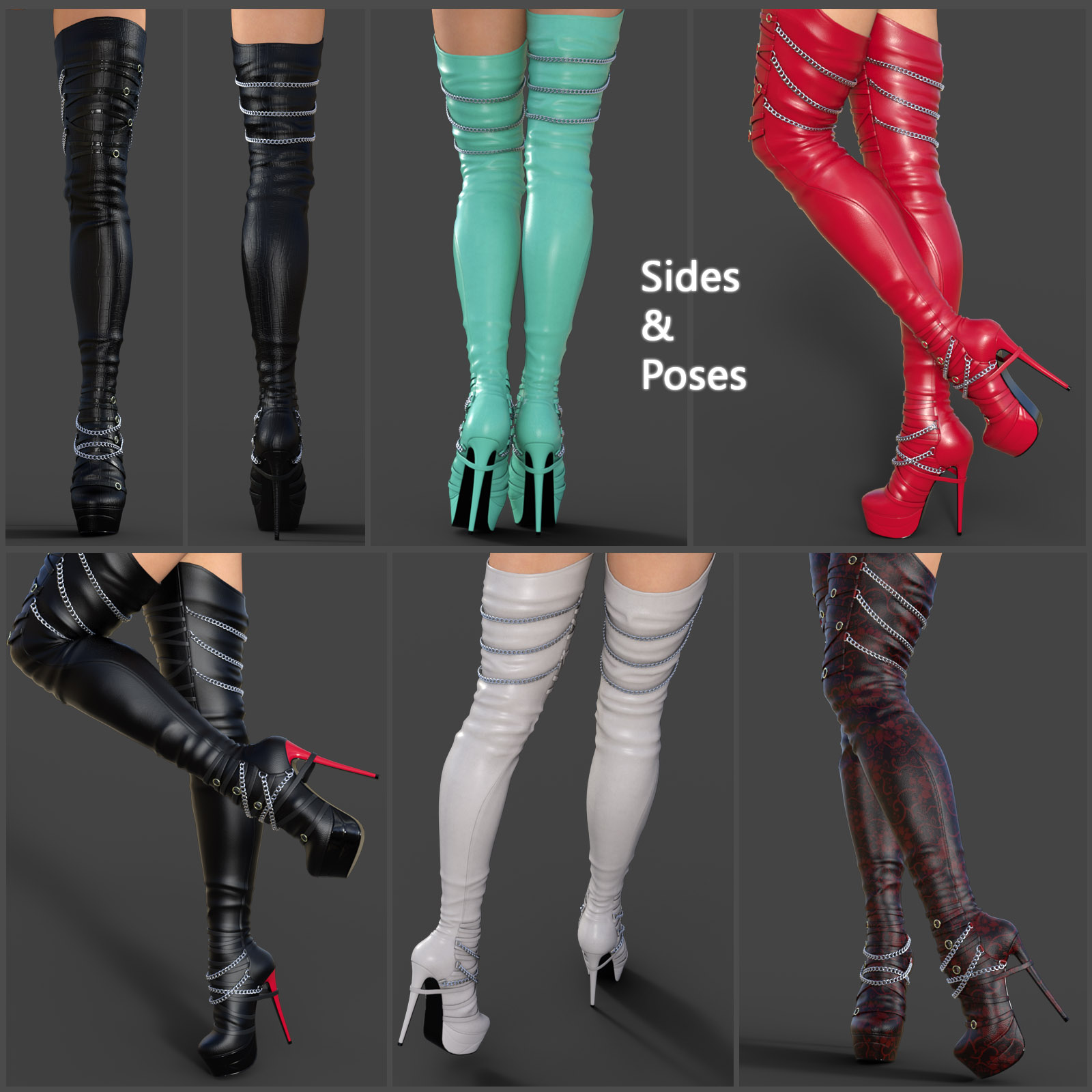 Evelyn High Boots for Genesis 8 Females by N/A