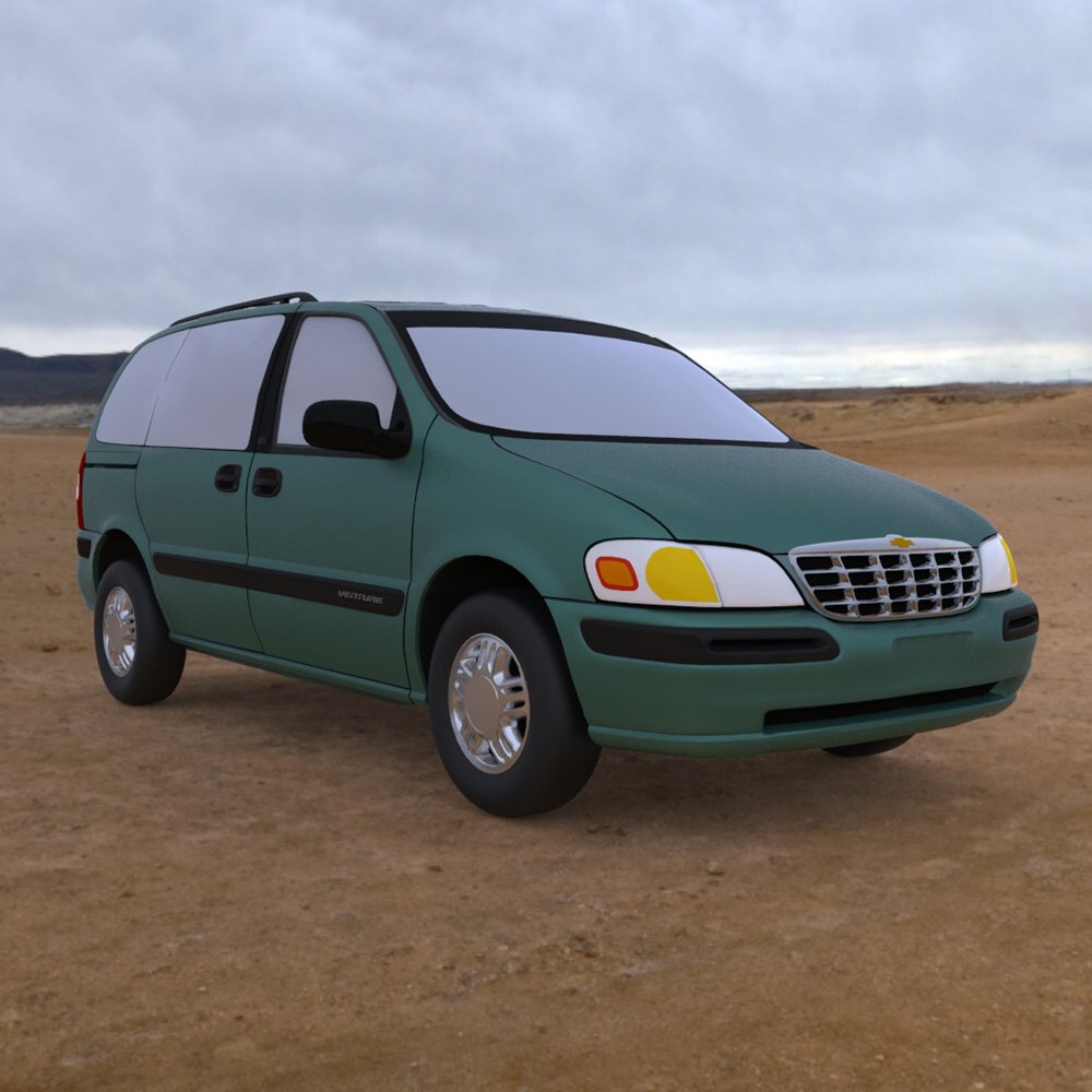 Chevy Venture 1998 - 3ds and obj - Extended License by N/A