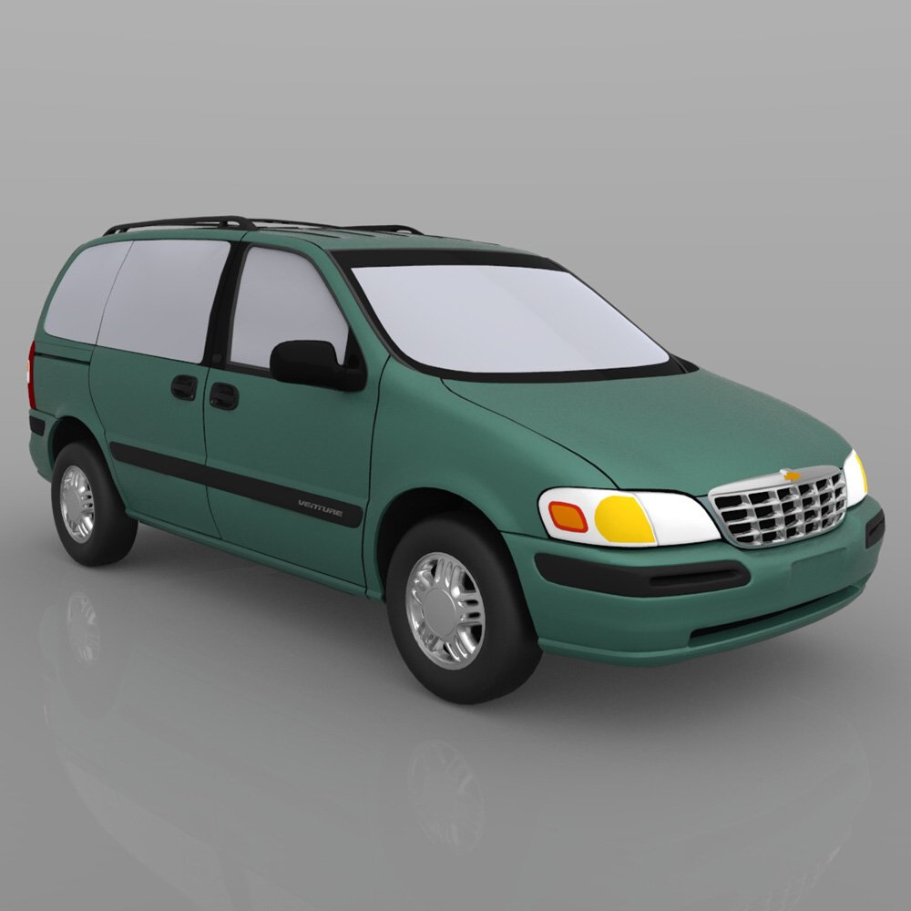 Chevy Venture 1998 - 3ds and obj - Extended License by N/A