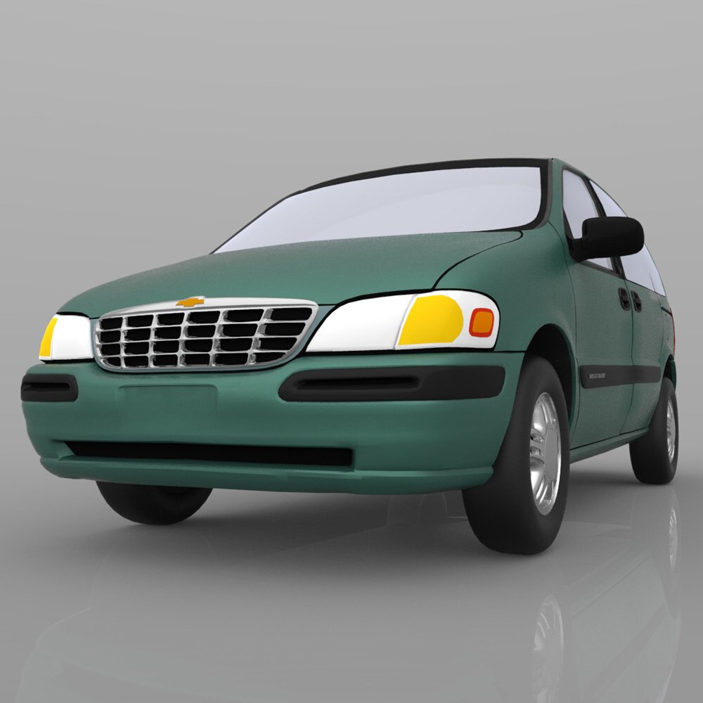 Chevy Venture 1998 - 3ds and obj - Extended License by N/A