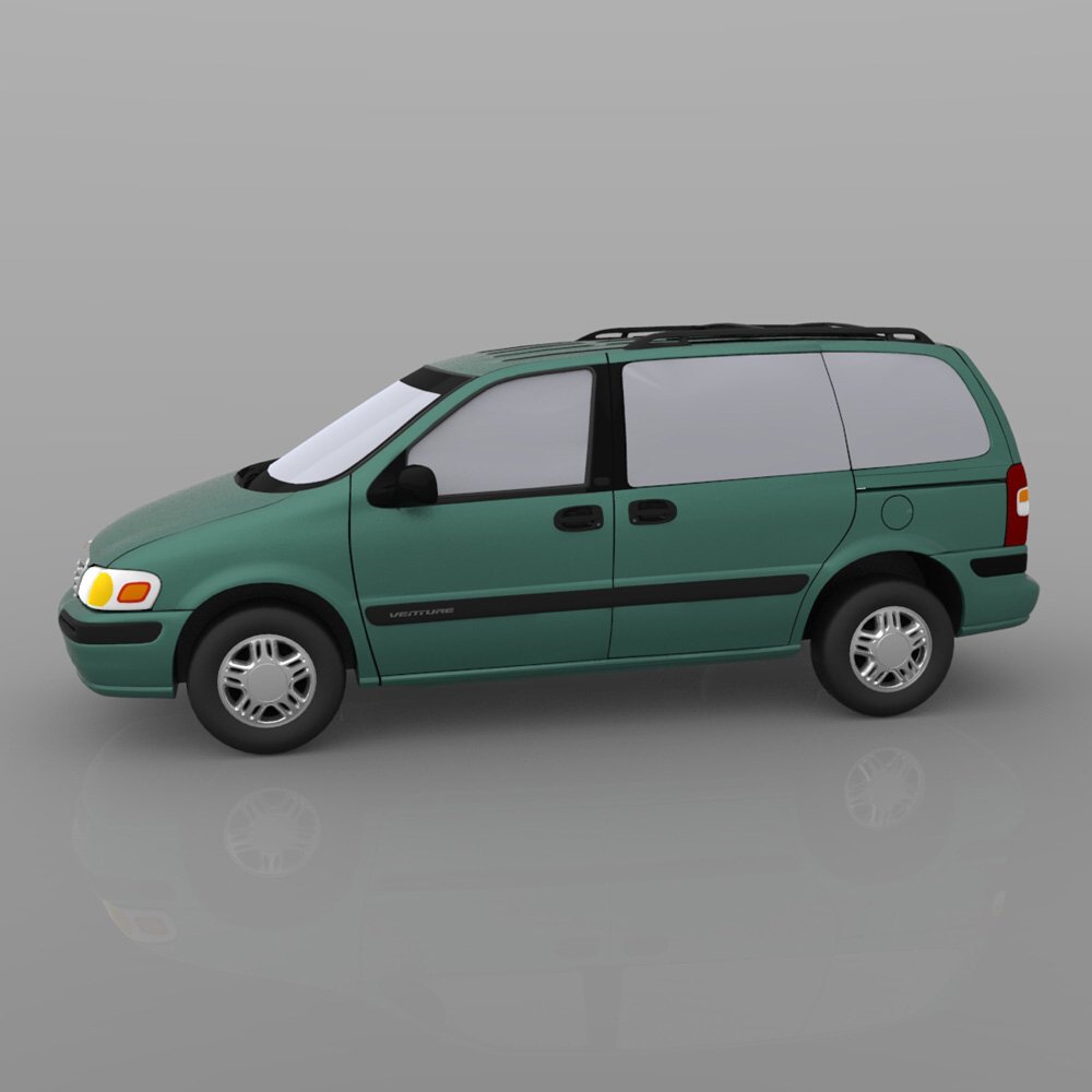 Chevy Venture 1998 - 3ds and obj - Extended License by N/A