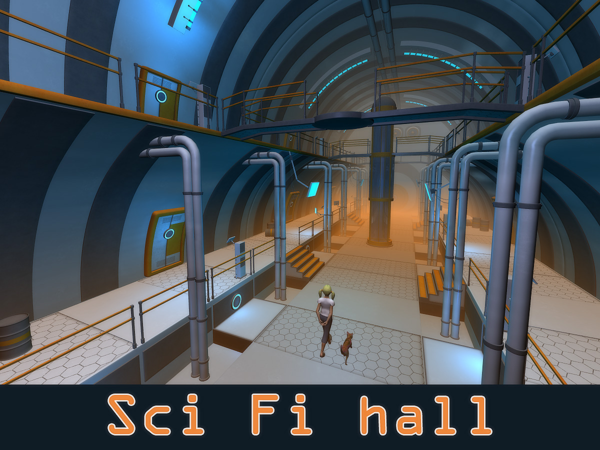 Sci Fi hall by N/A