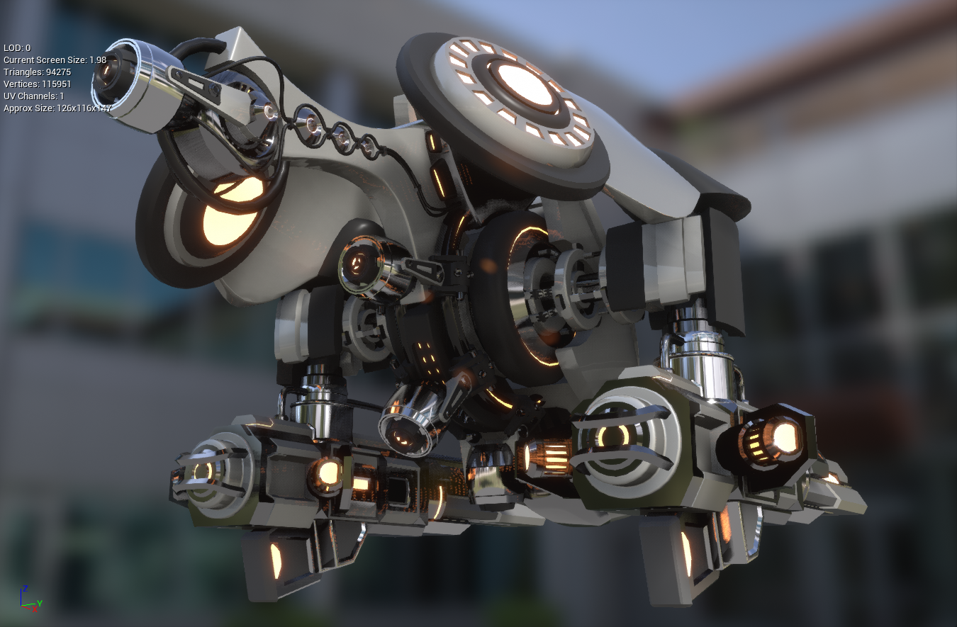 Sci-fi Drone prototype by N/A