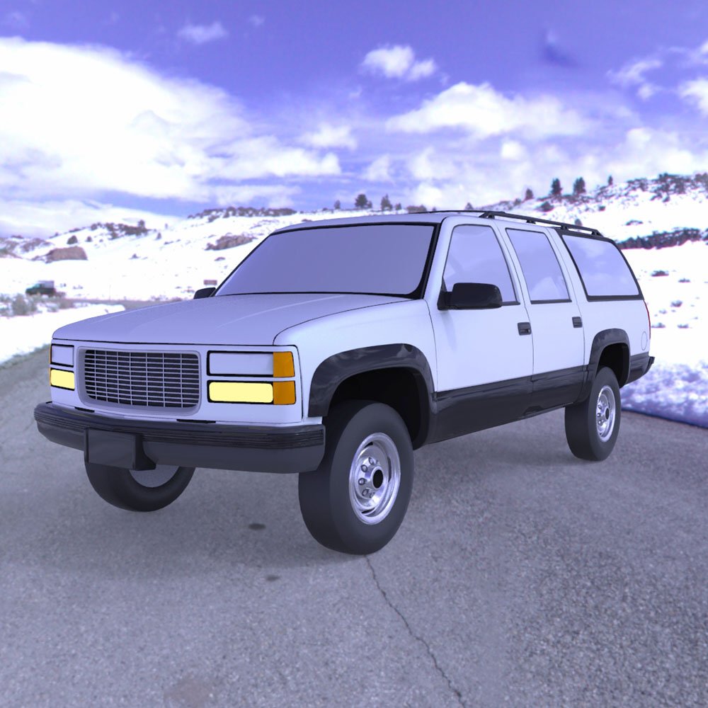 Chevrolet Suburban 1998 - 3ds and obj - Extended License by N/A