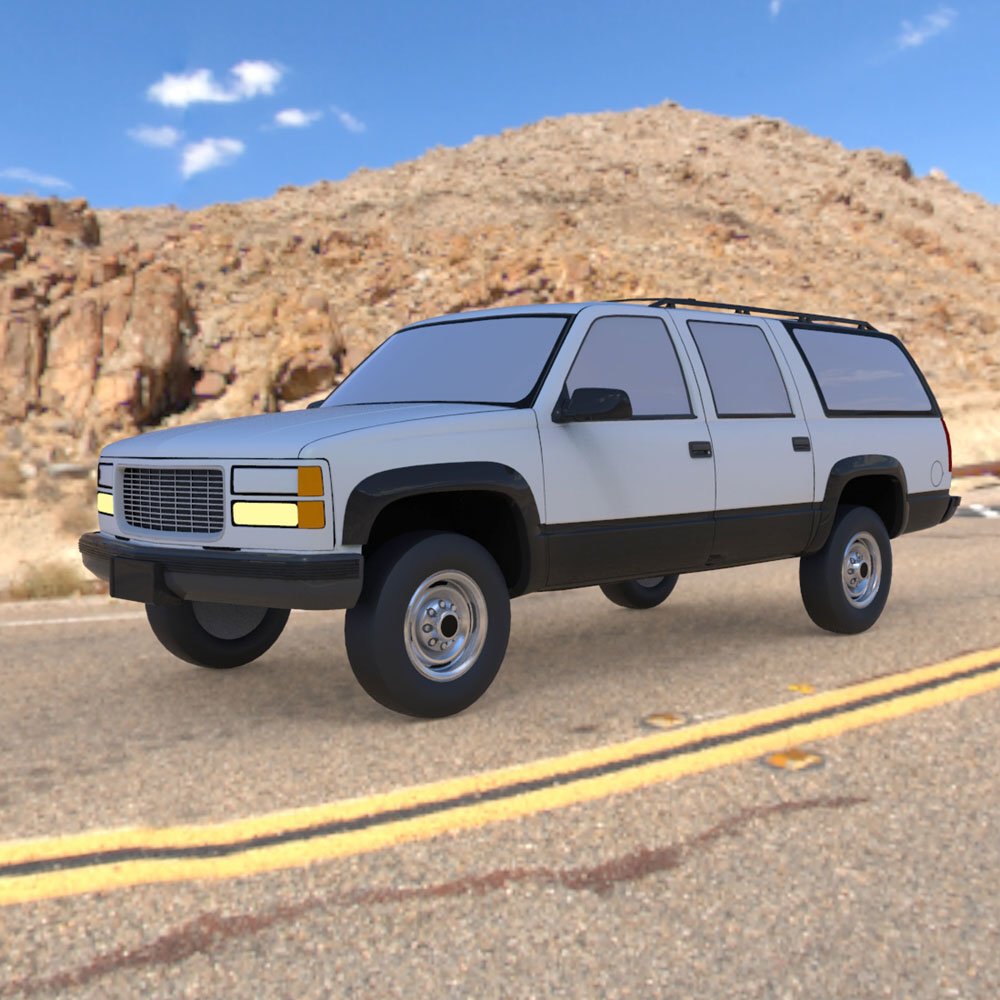 Chevrolet Suburban 1998 - 3ds and obj - Extended License by N/A
