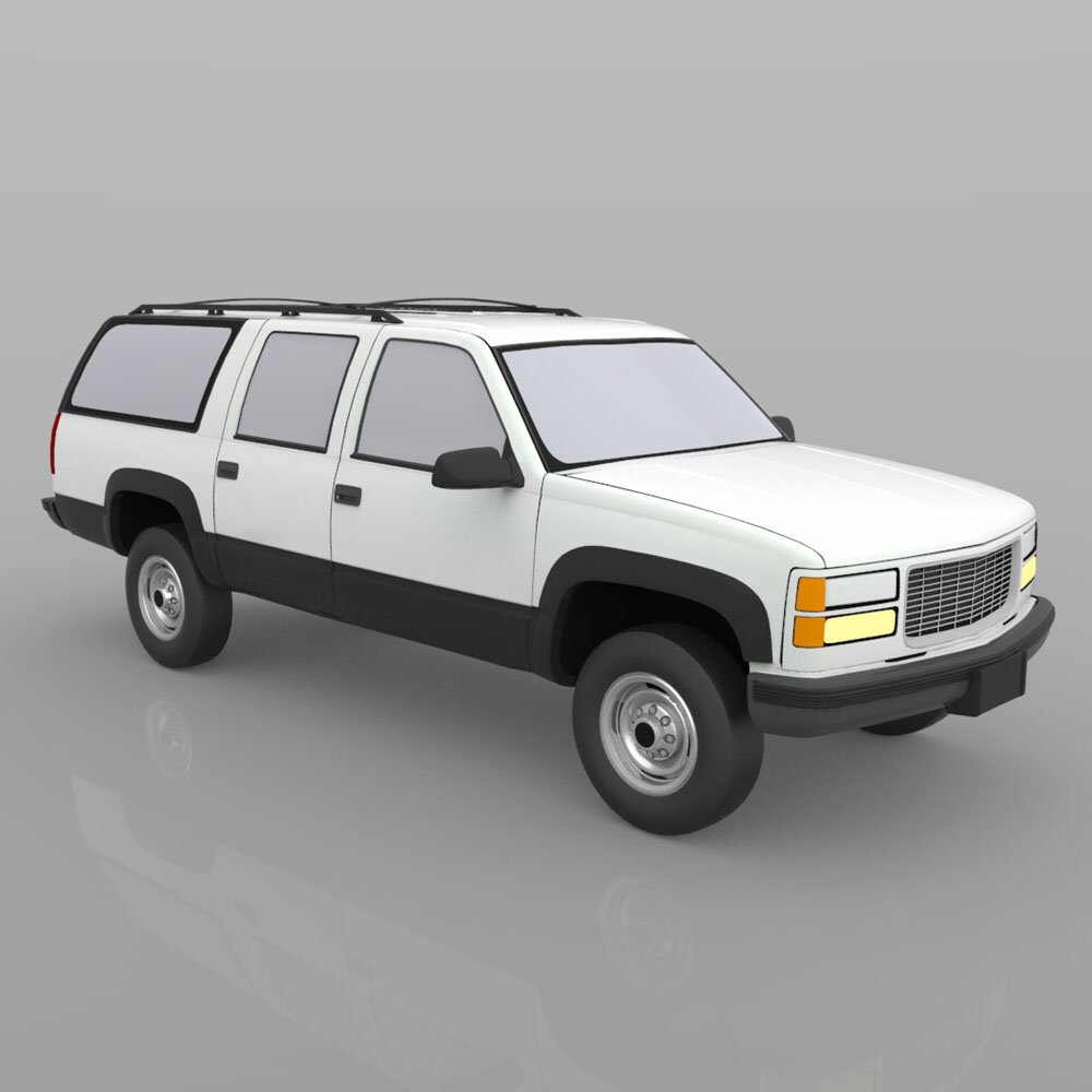 Chevrolet Suburban 1998 - 3ds and obj - Extended License by N/A