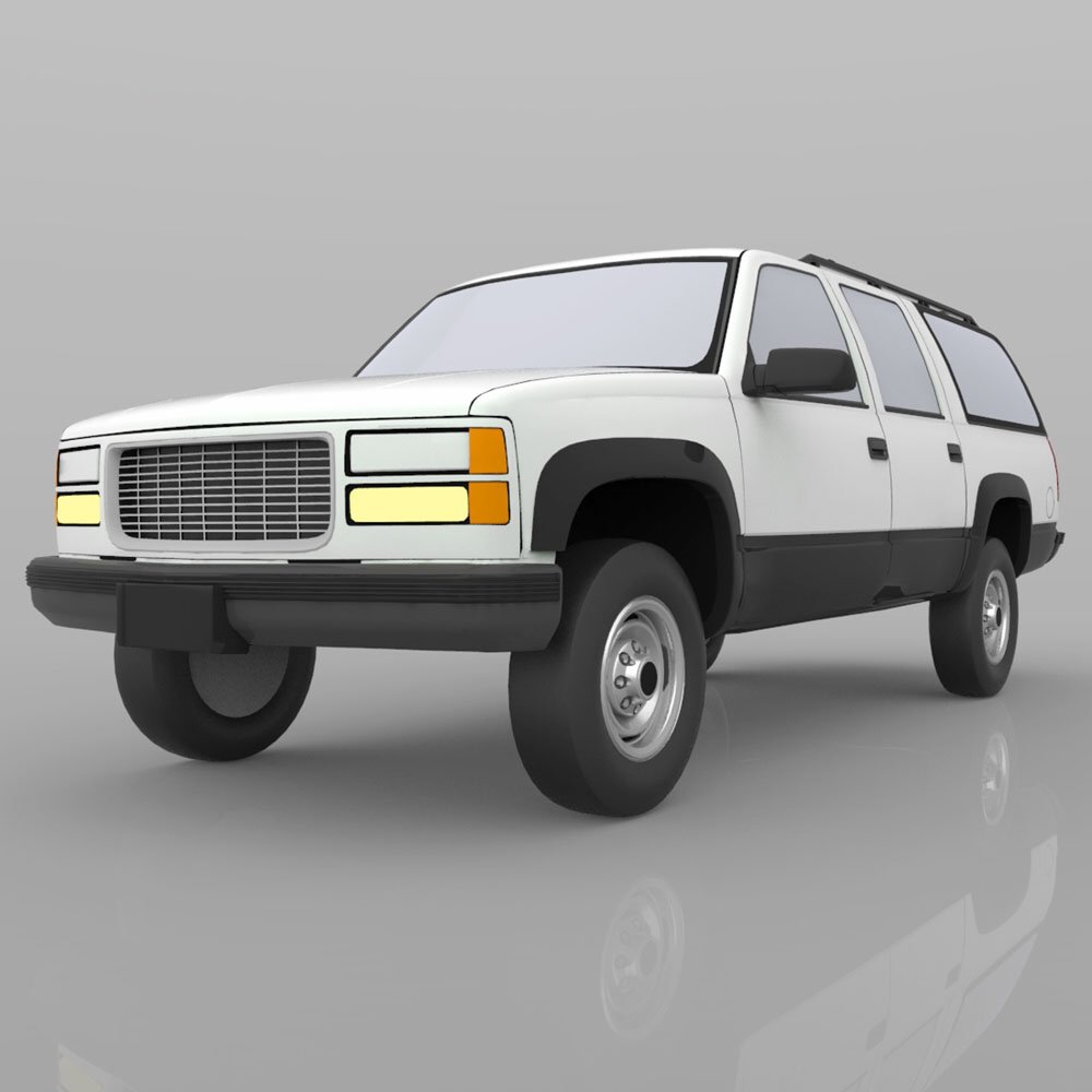 Chevrolet Suburban 1998 - 3ds and obj - Extended License by N/A