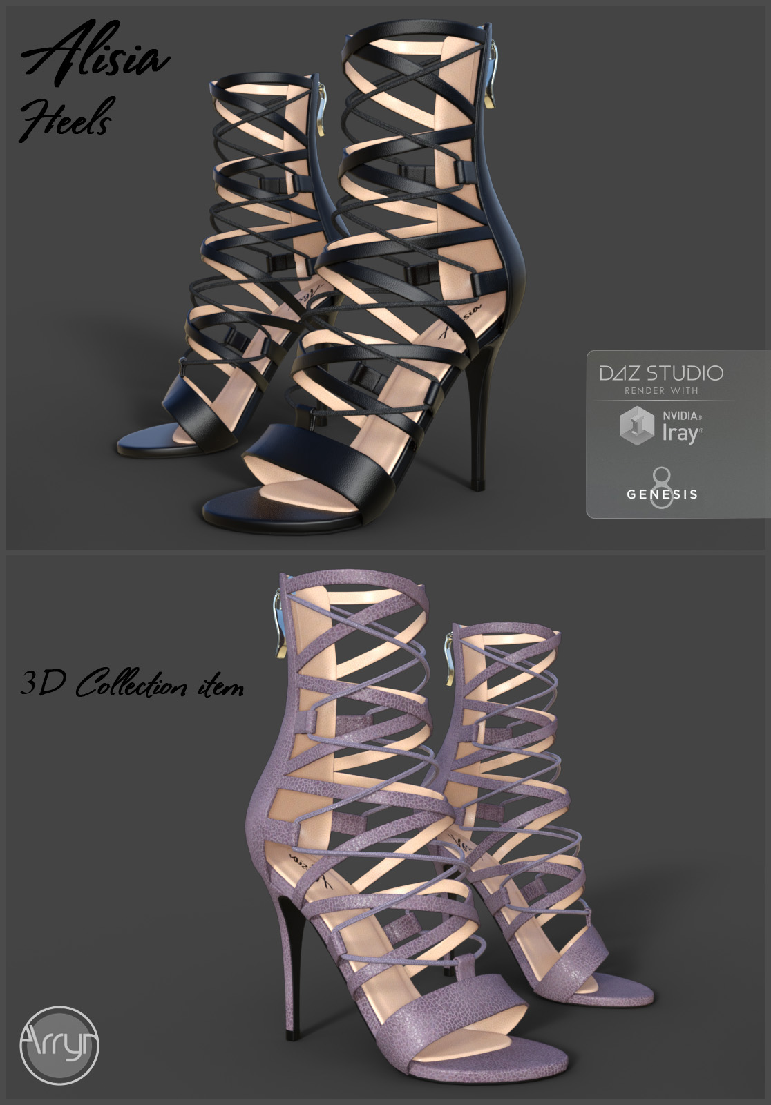 Alisia Heels for Genesis 8 Females by N/A