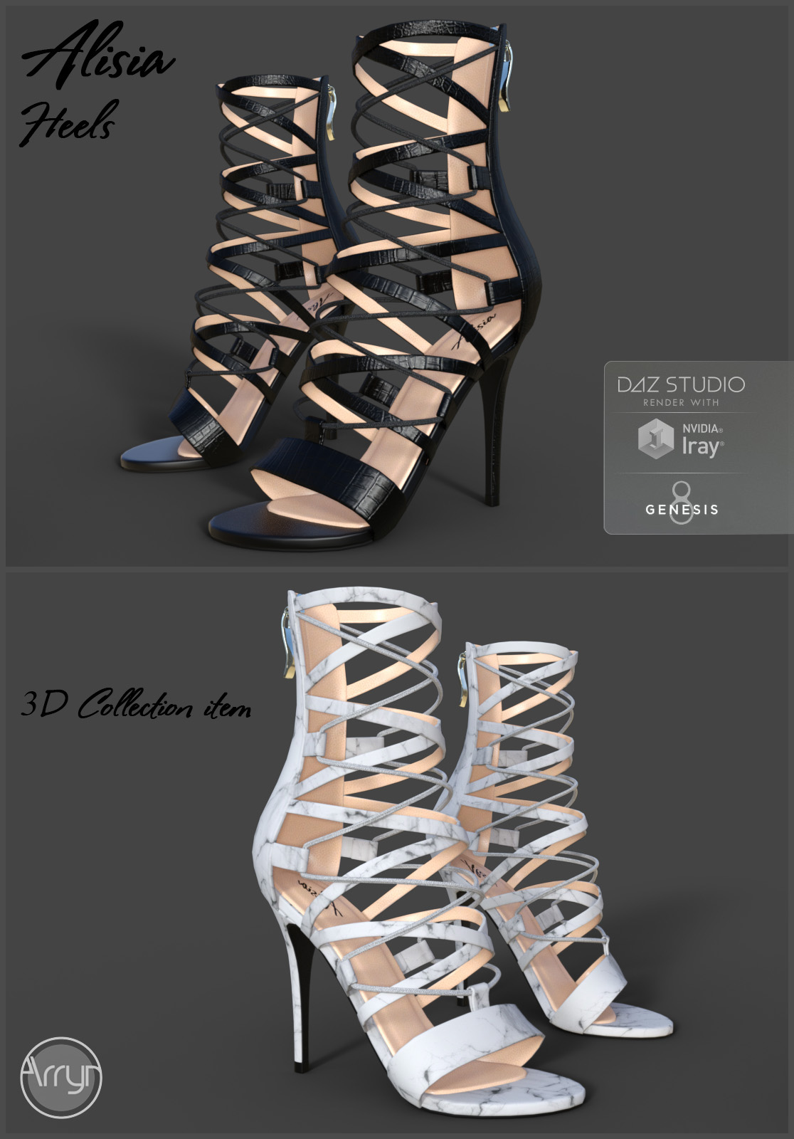 Alisia Heels for Genesis 8 Females by N/A