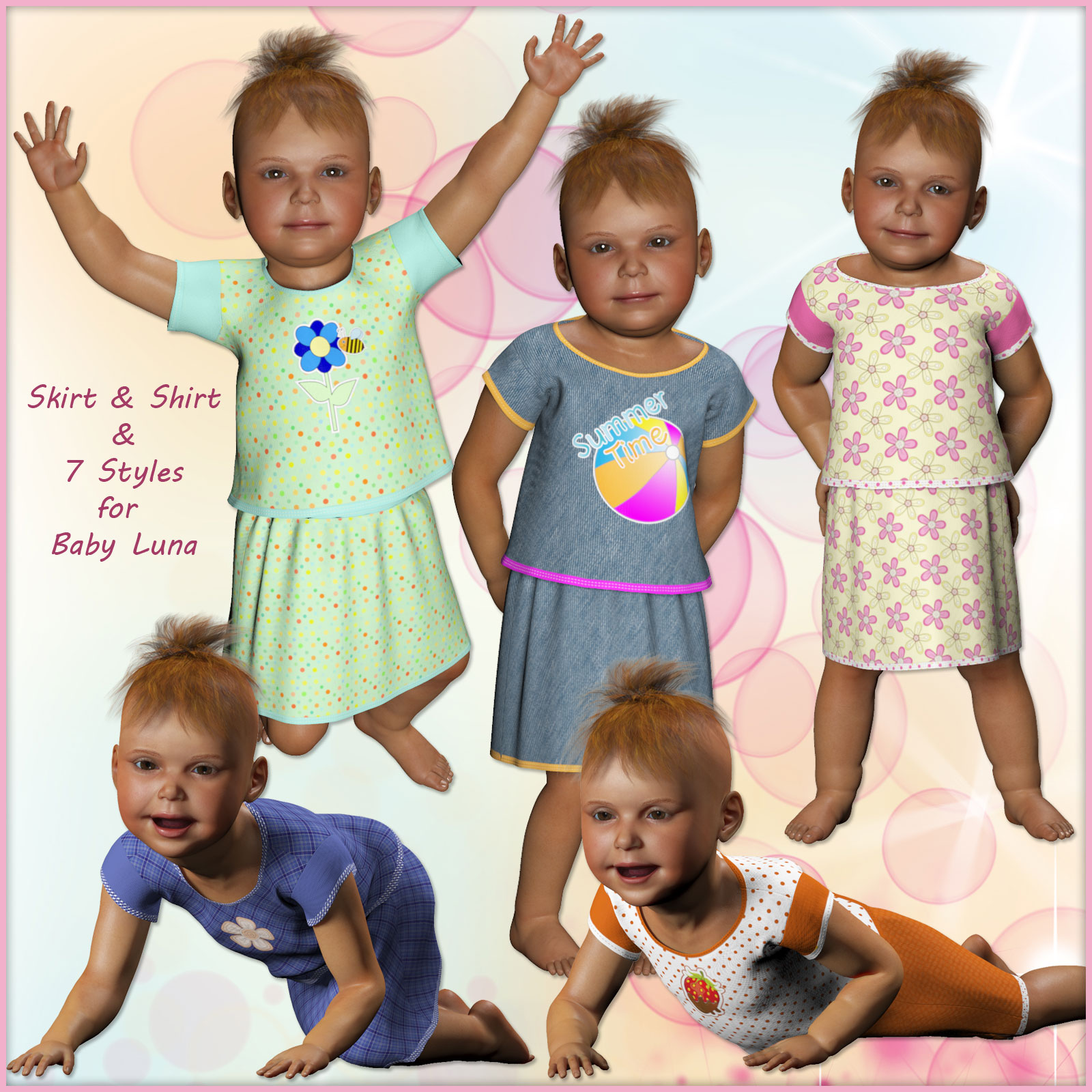 Baby Luna Skirt and Shirt by N/A