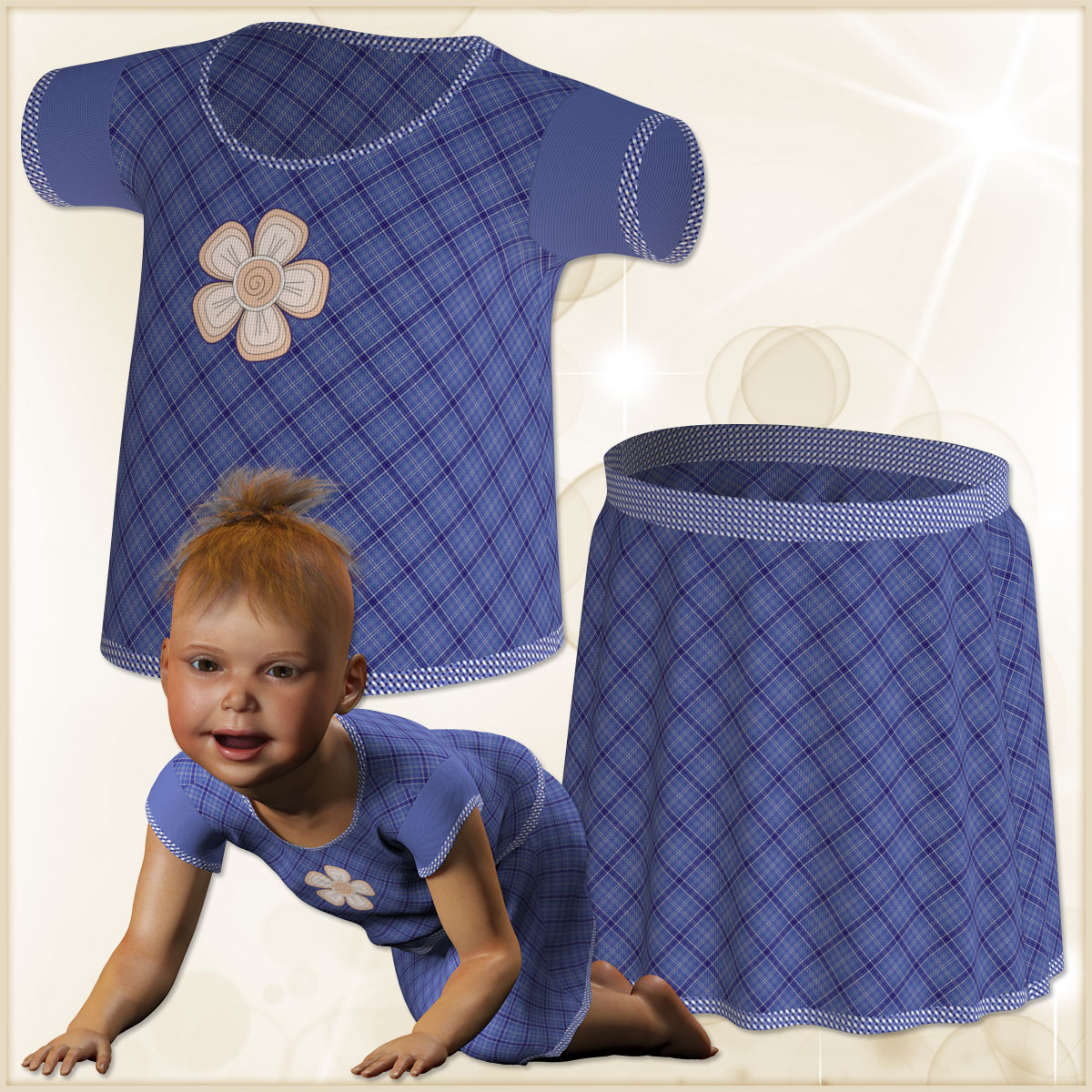 Baby Luna Skirt and Shirt by N/A