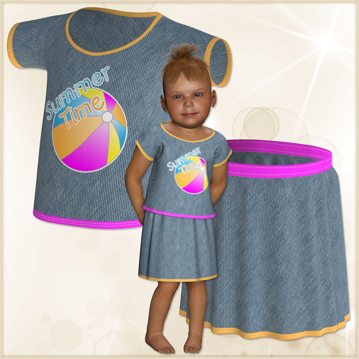Baby Luna Skirt and Shirt by N/A