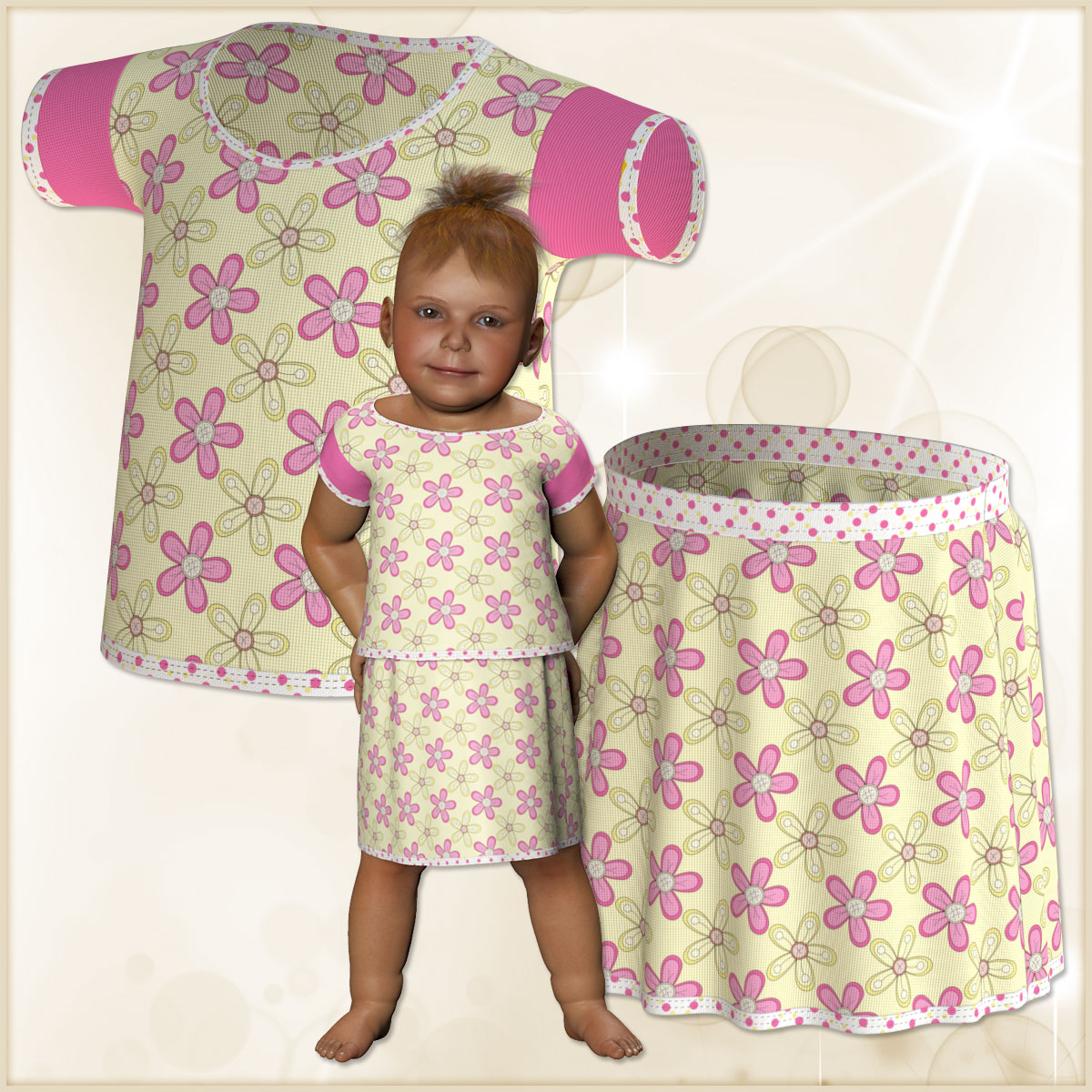 Baby Luna Skirt and Shirt by N/A