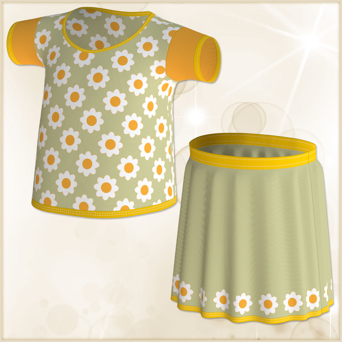 Baby Luna Skirt and Shirt by N/A