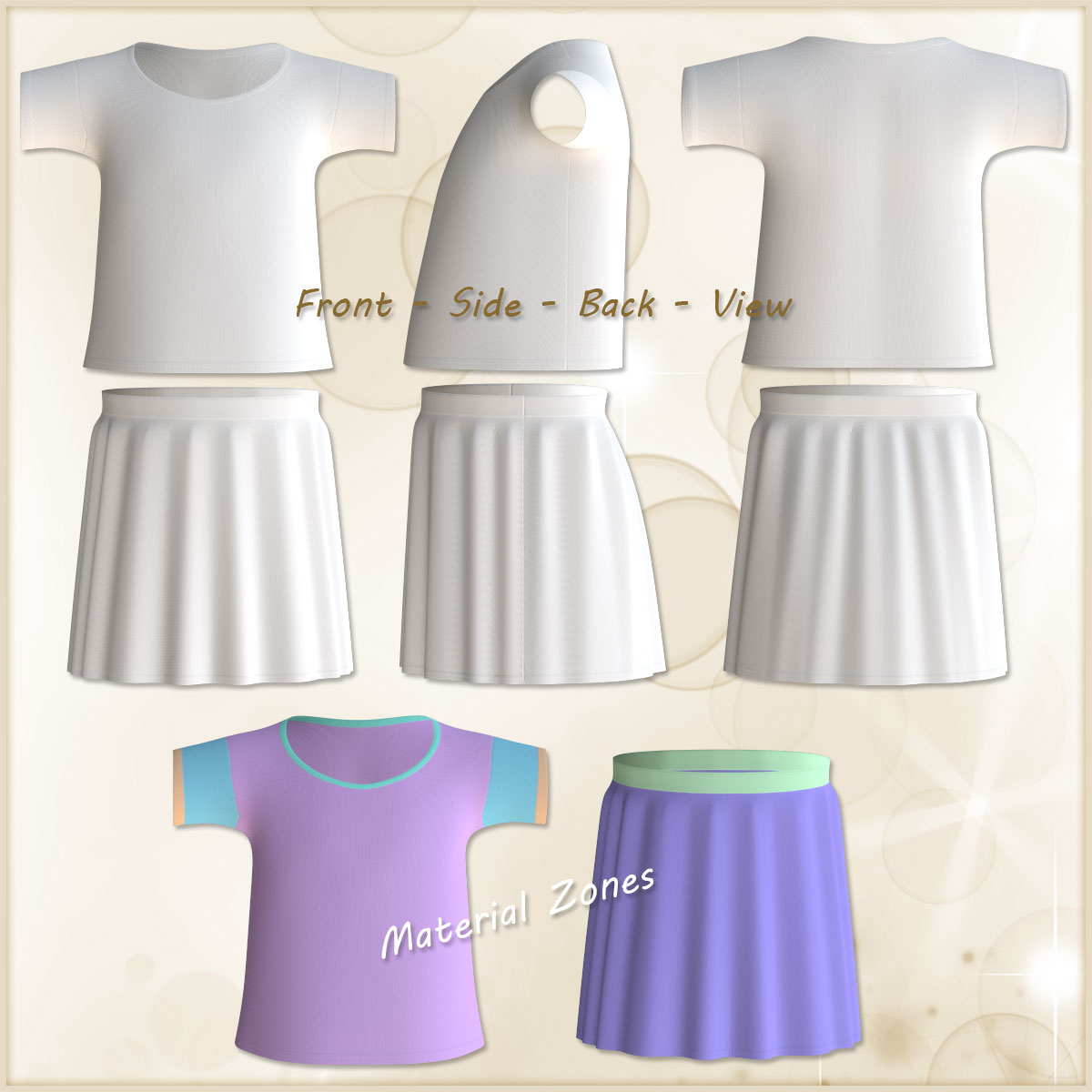 Baby Luna Skirt and Shirt by N/A