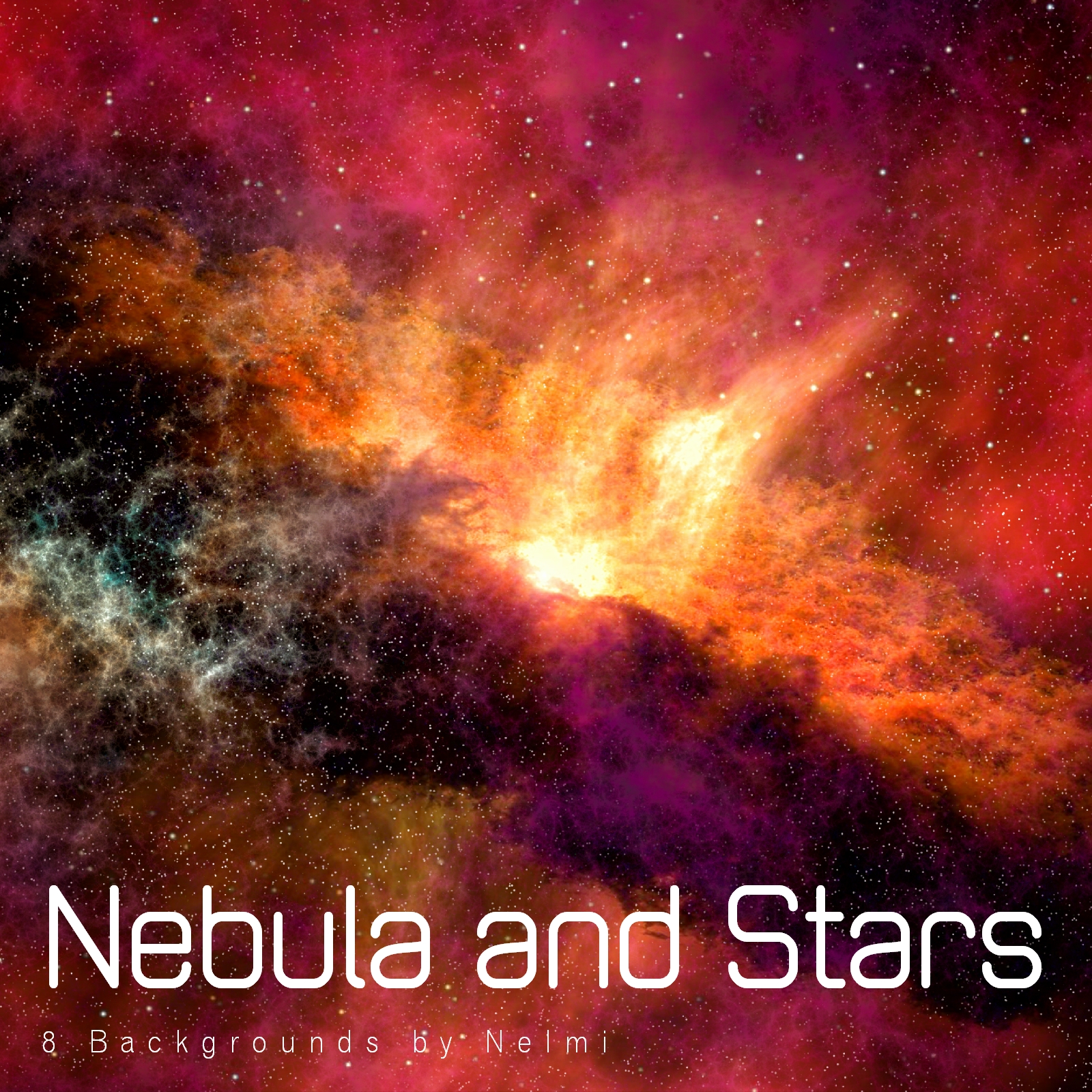 8 High Resolution Nebula and Stars Backgrounds by N/A
