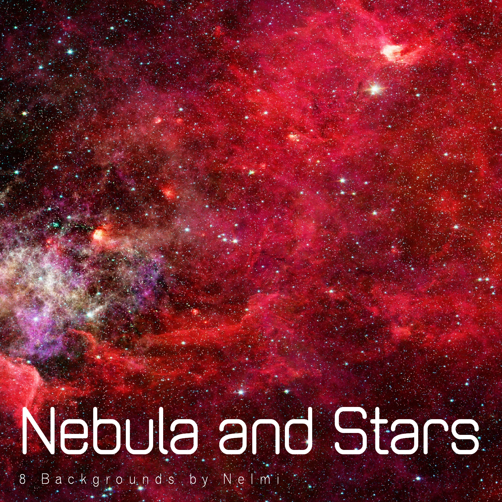 8 High Resolution Nebula and Stars Backgrounds by N/A