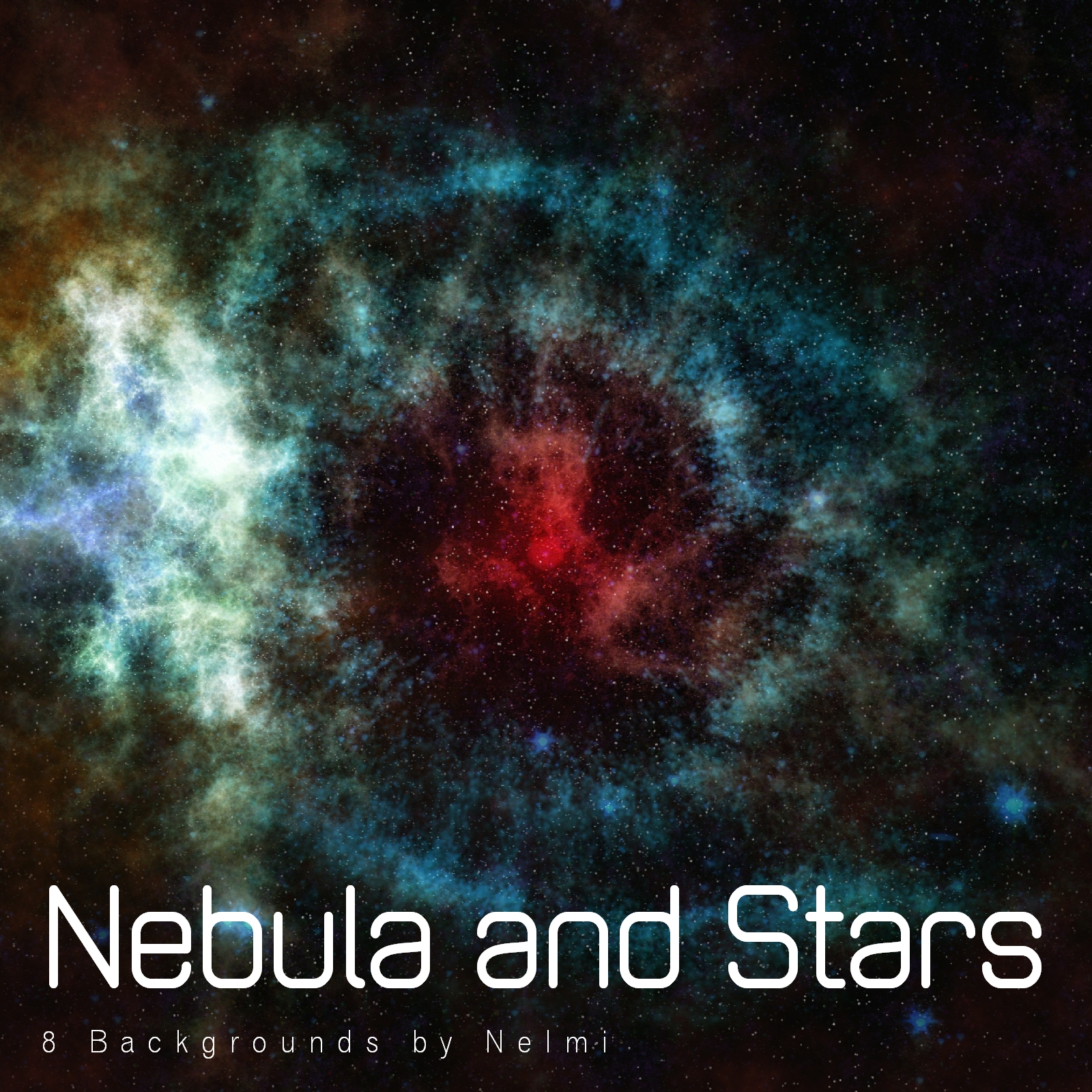 8 High Resolution Nebula and Stars Backgrounds by N/A