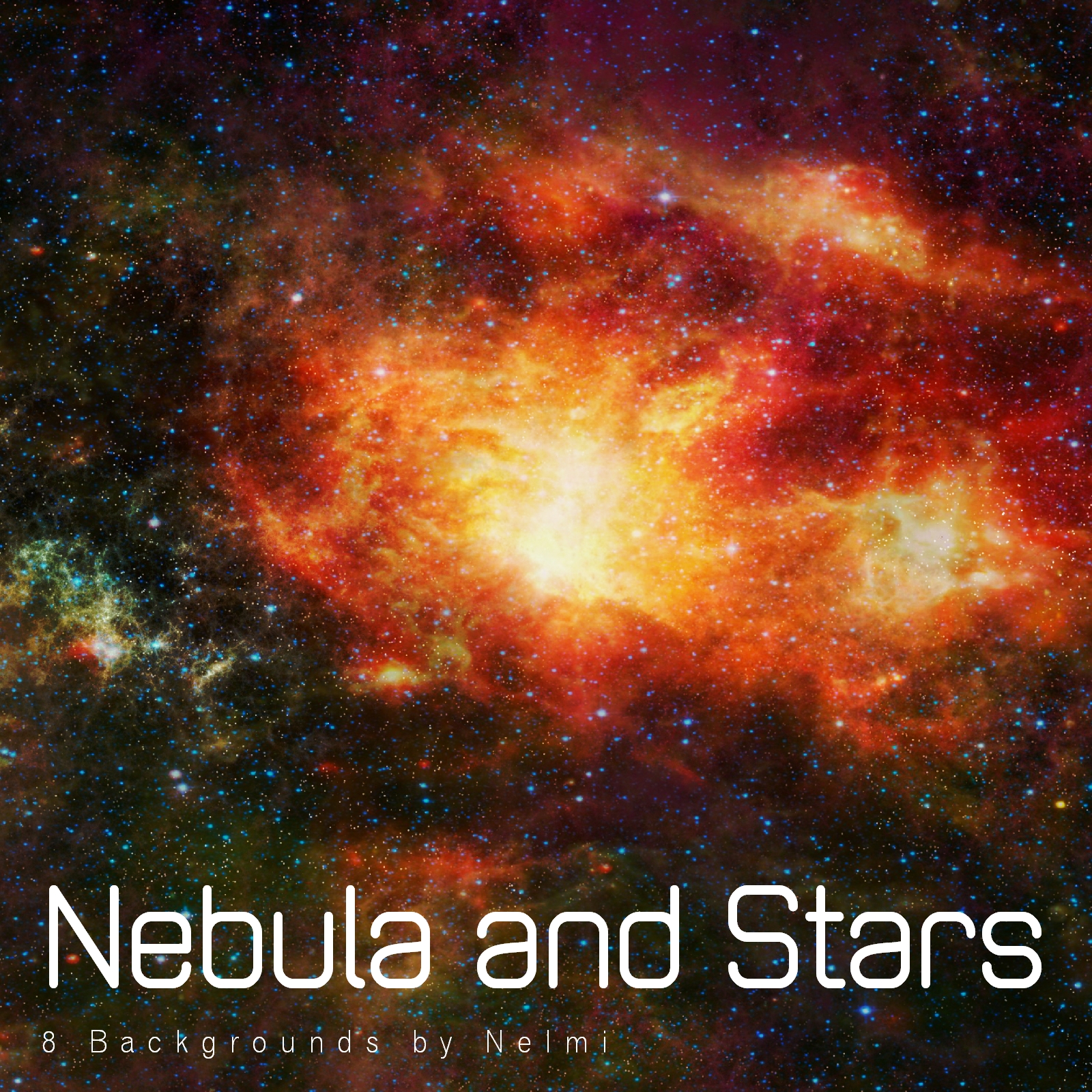 8 High Resolution Nebula and Stars Backgrounds by N/A