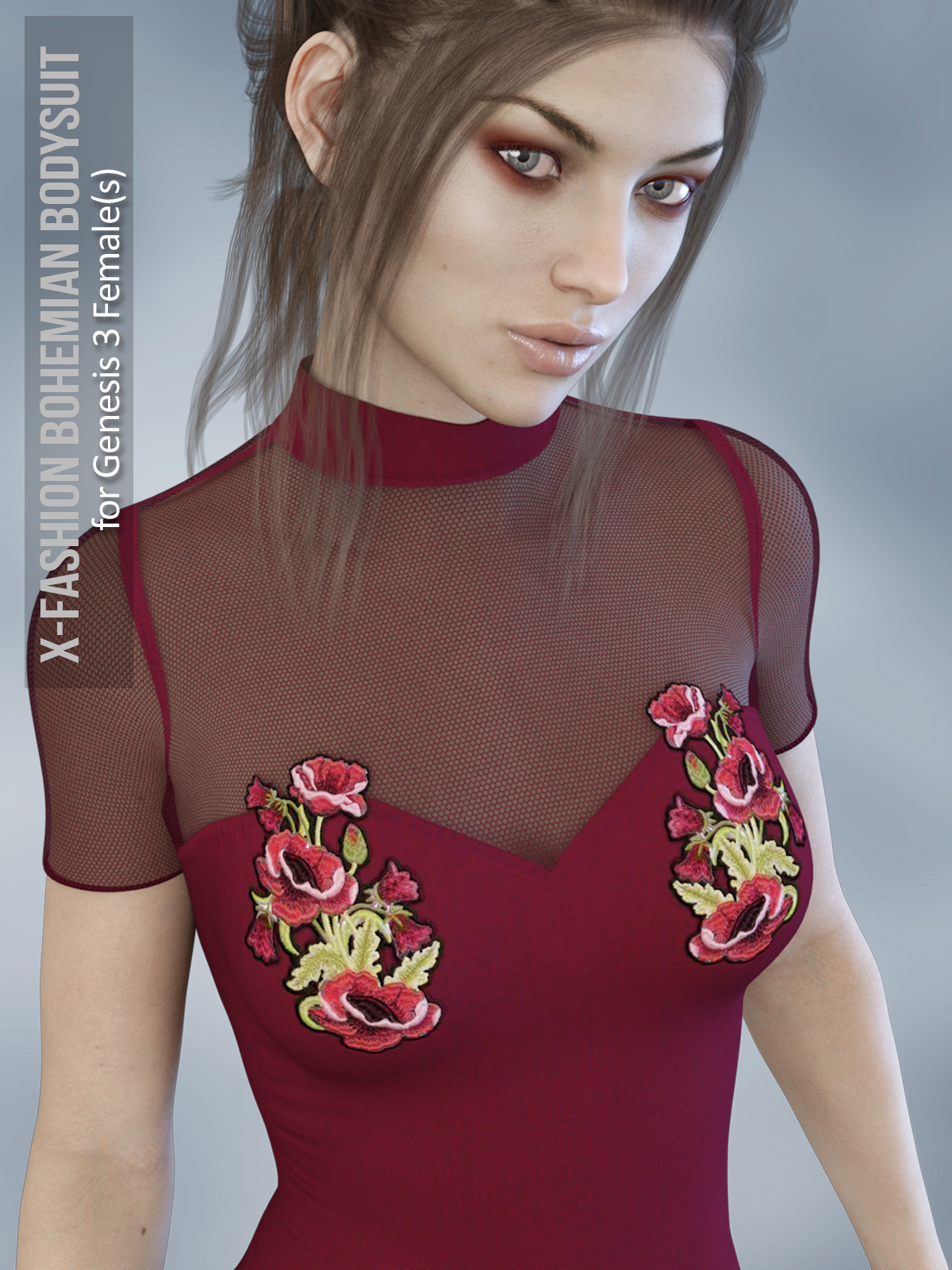 X-Fashion Bohemian Bodysuit for Genesis 3 Females by N/A