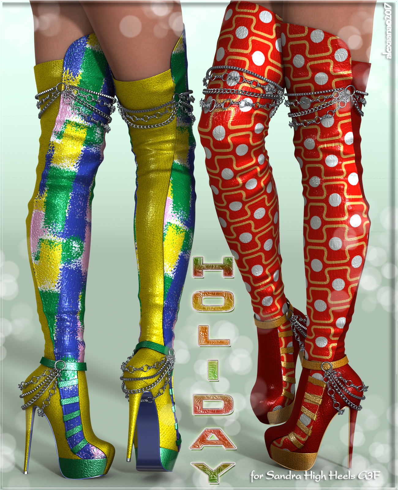 Holiday Sandra High Boots G3F by N/A