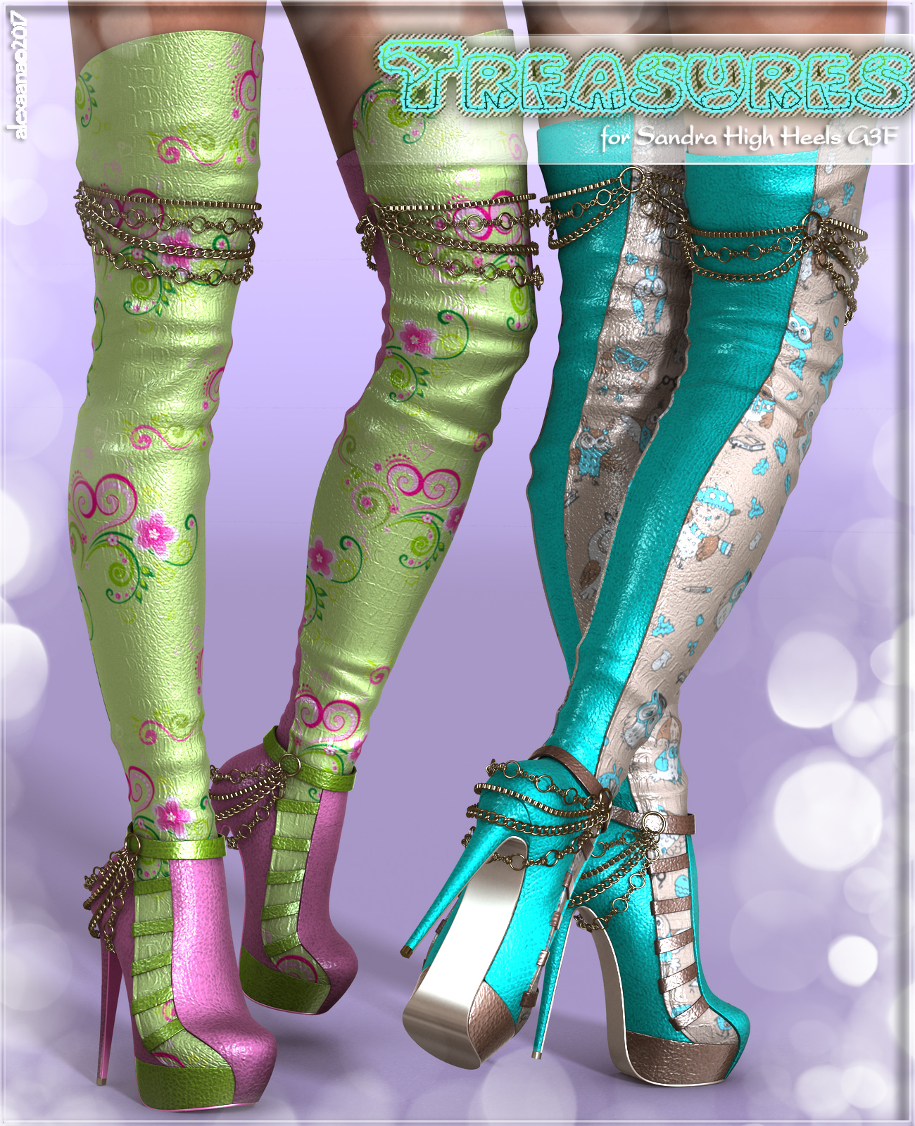 Treasures Sandra High boots G3F by N/A