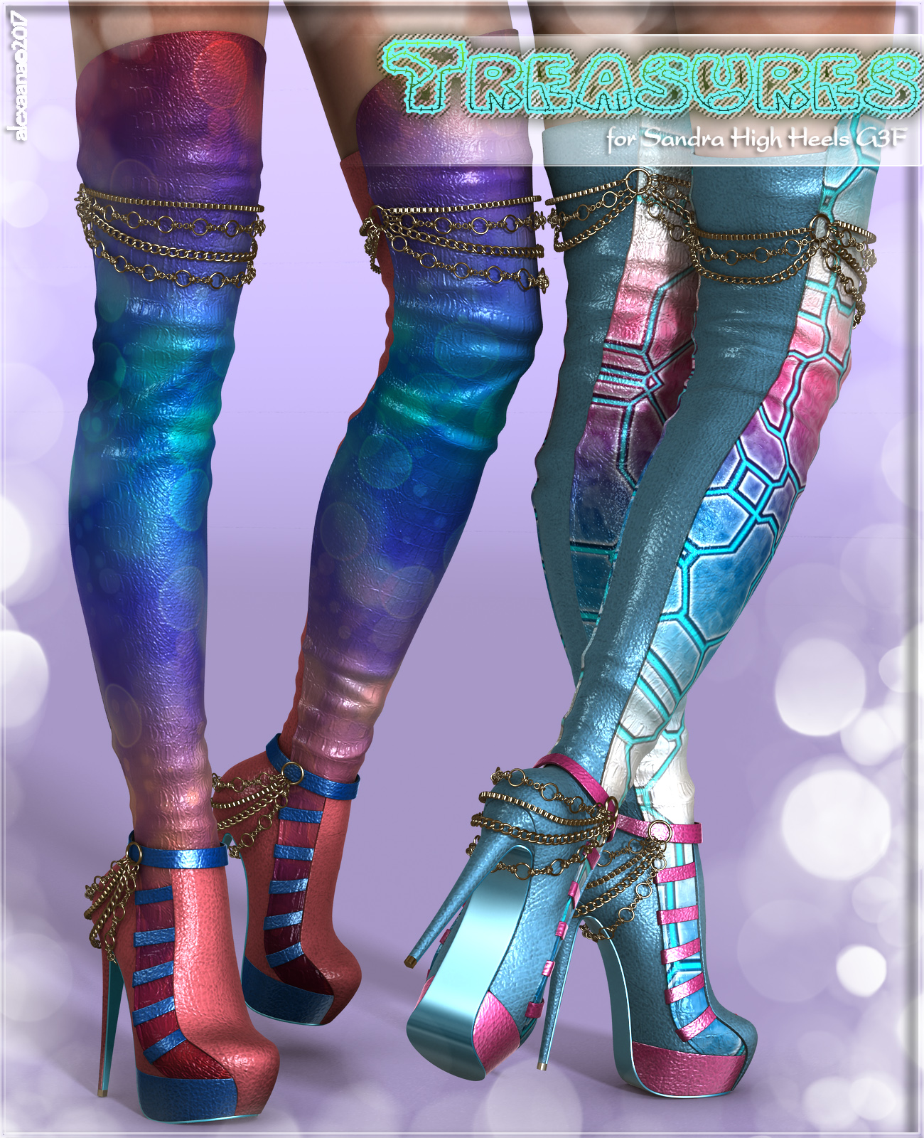 Treasures Sandra High boots G3F by N/A