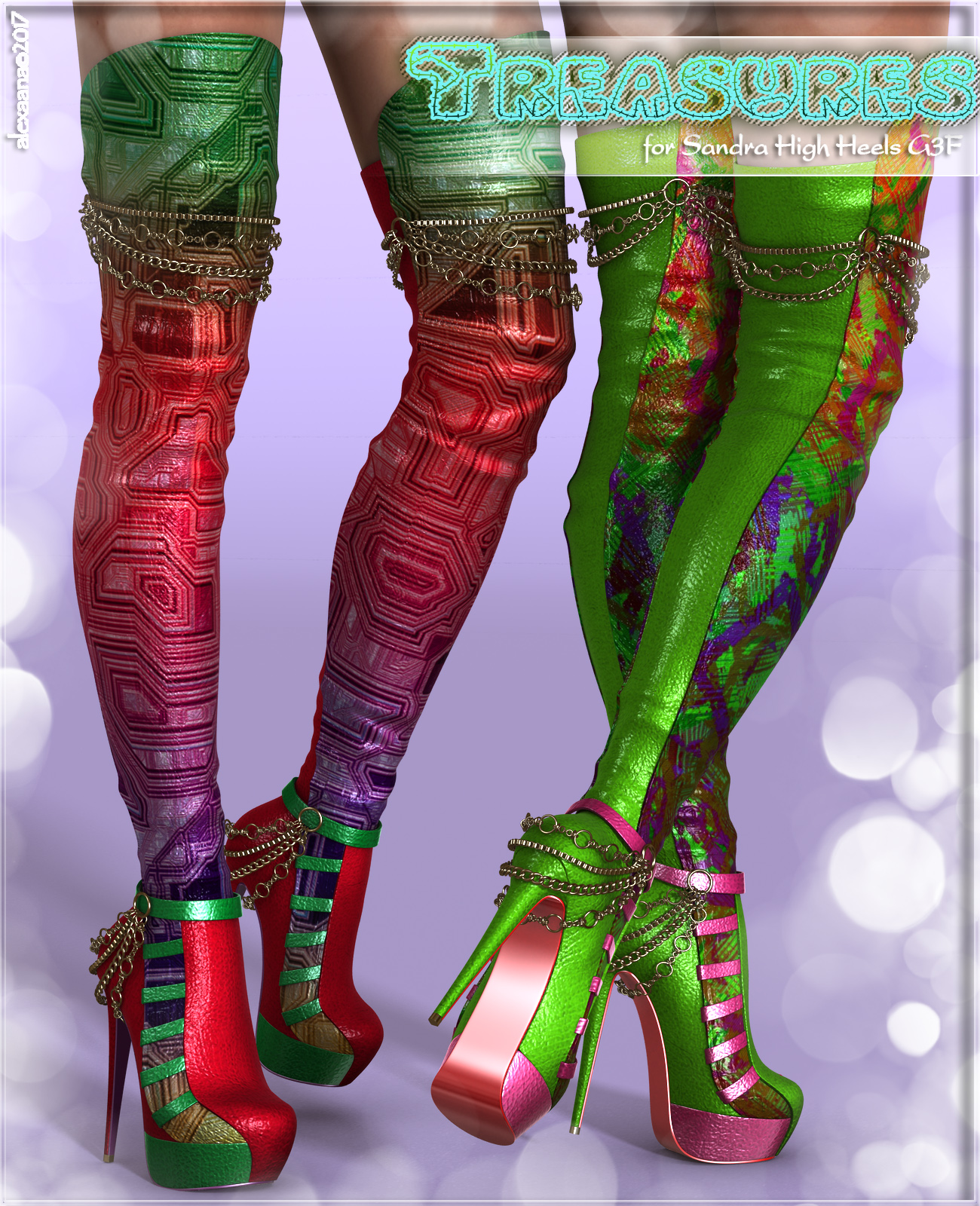 Treasures Sandra High boots G3F by N/A