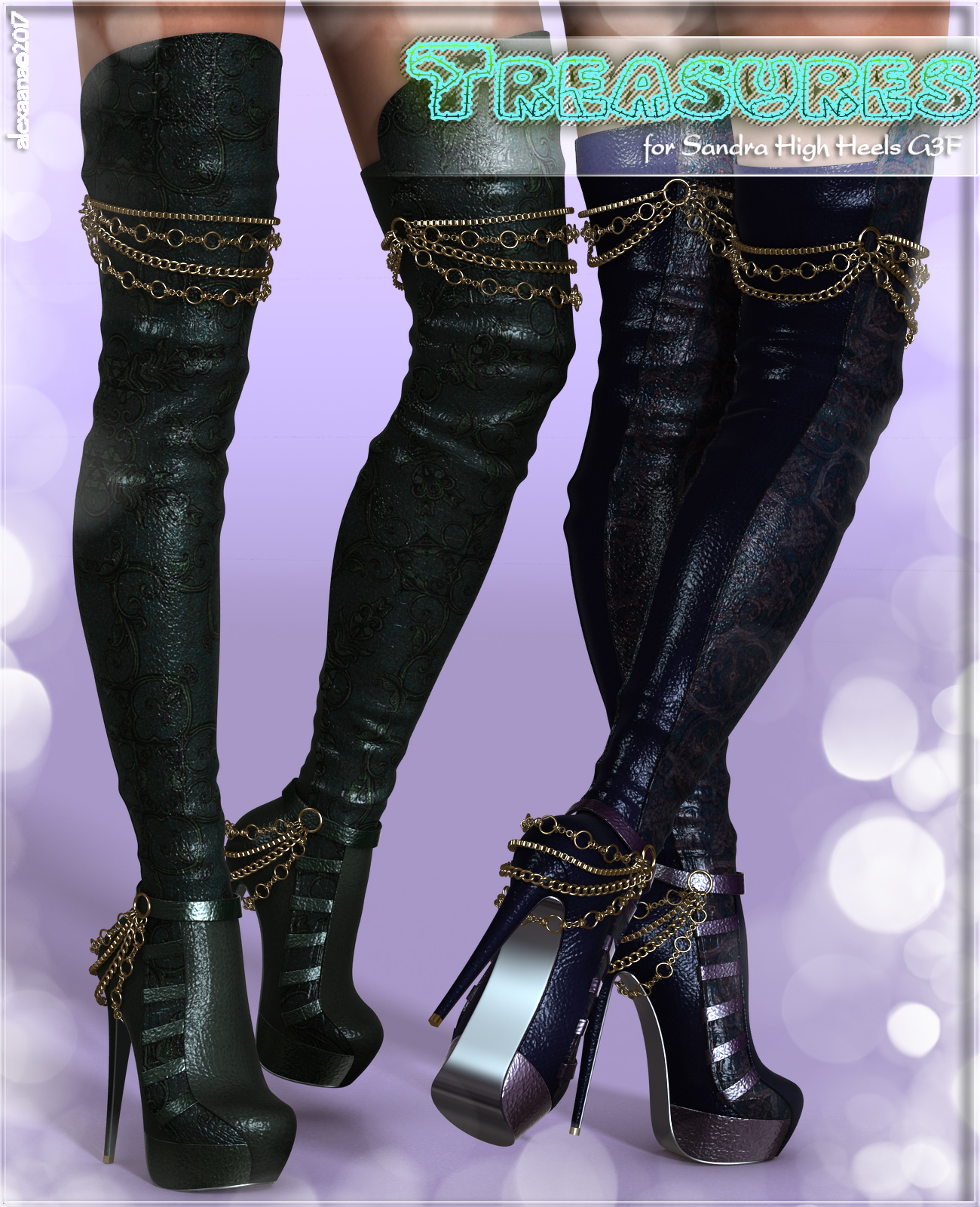 Treasures Sandra High boots G3F by N/A