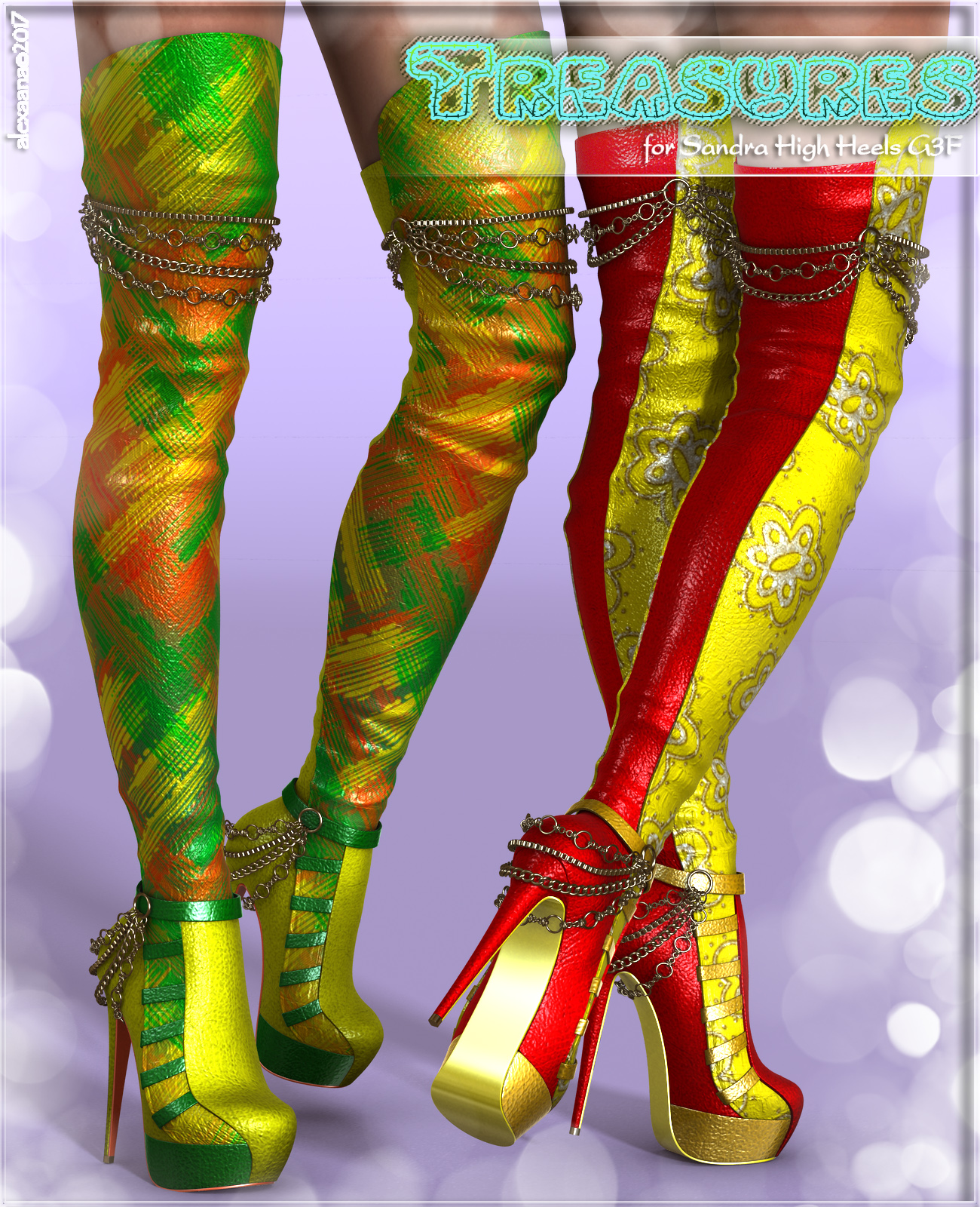 Treasures Sandra High boots G3F by N/A