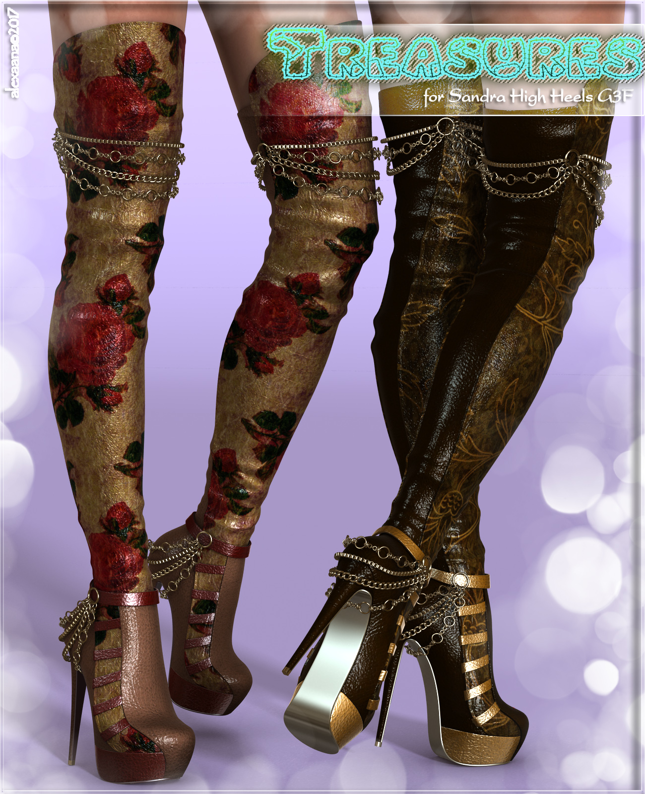 Treasures Sandra High boots G3F by N/A