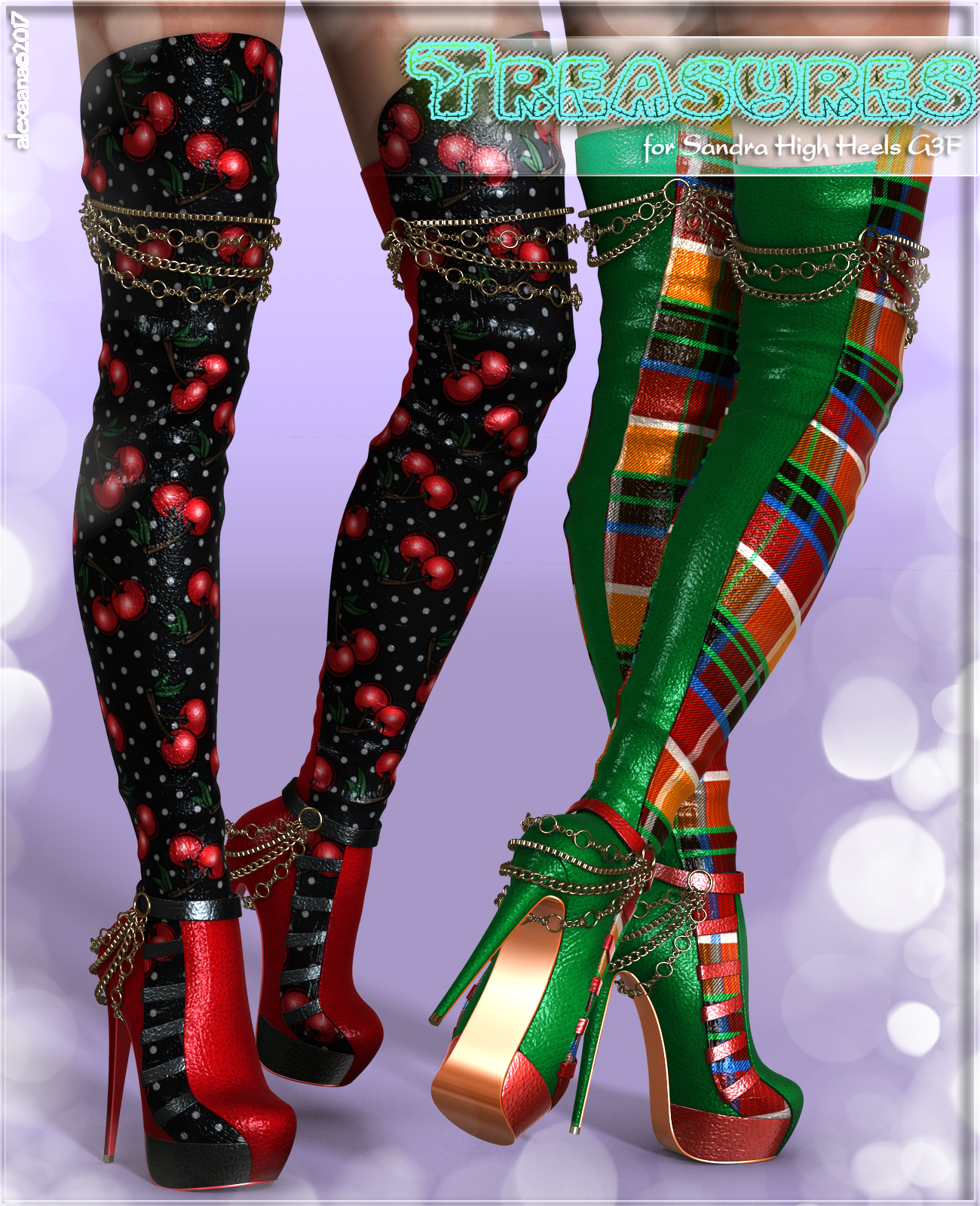 Treasures Sandra High boots G3F by N/A